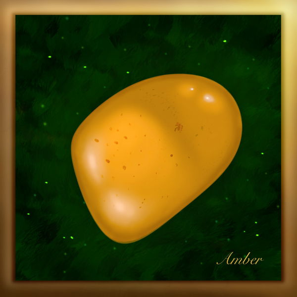 Image of Amber Power Stone (gold)