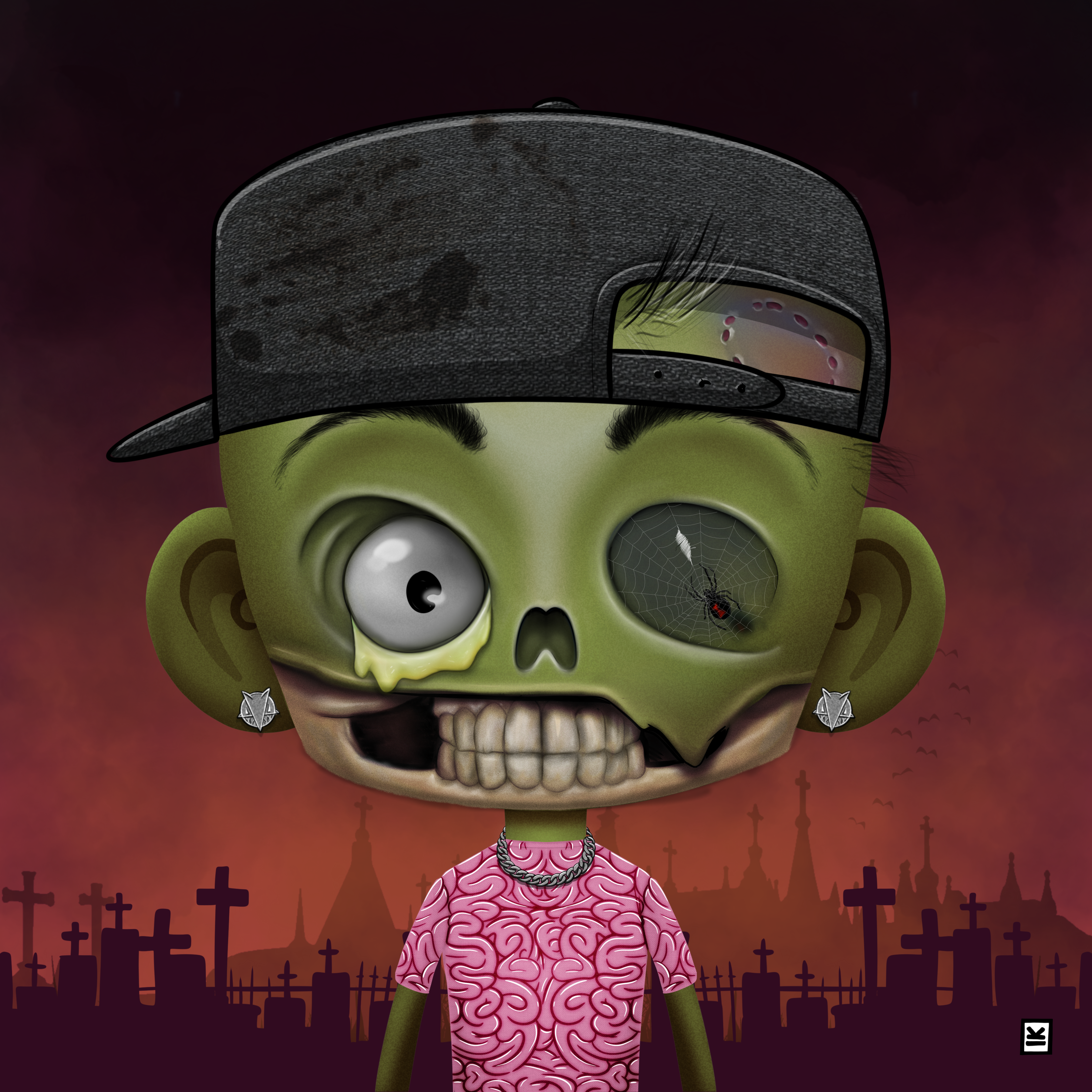 Little Monsters - Zombie #35 NFT on Algorand
