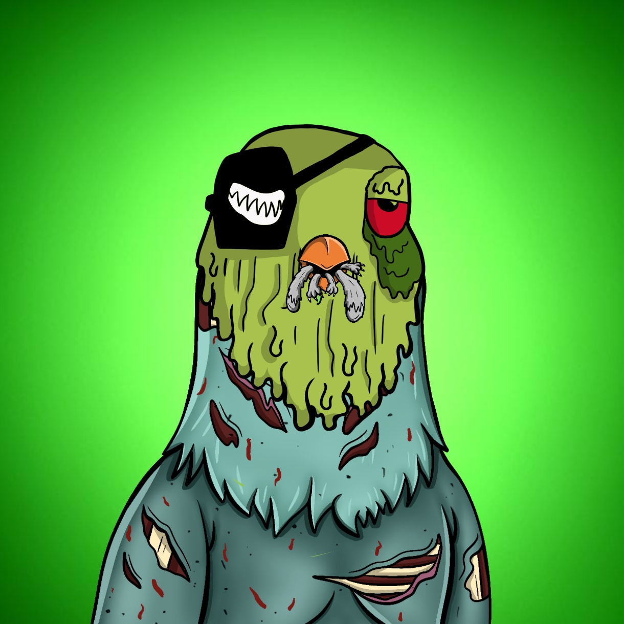 Mutant Ghetto Pigeon #313 NFT on Algorand