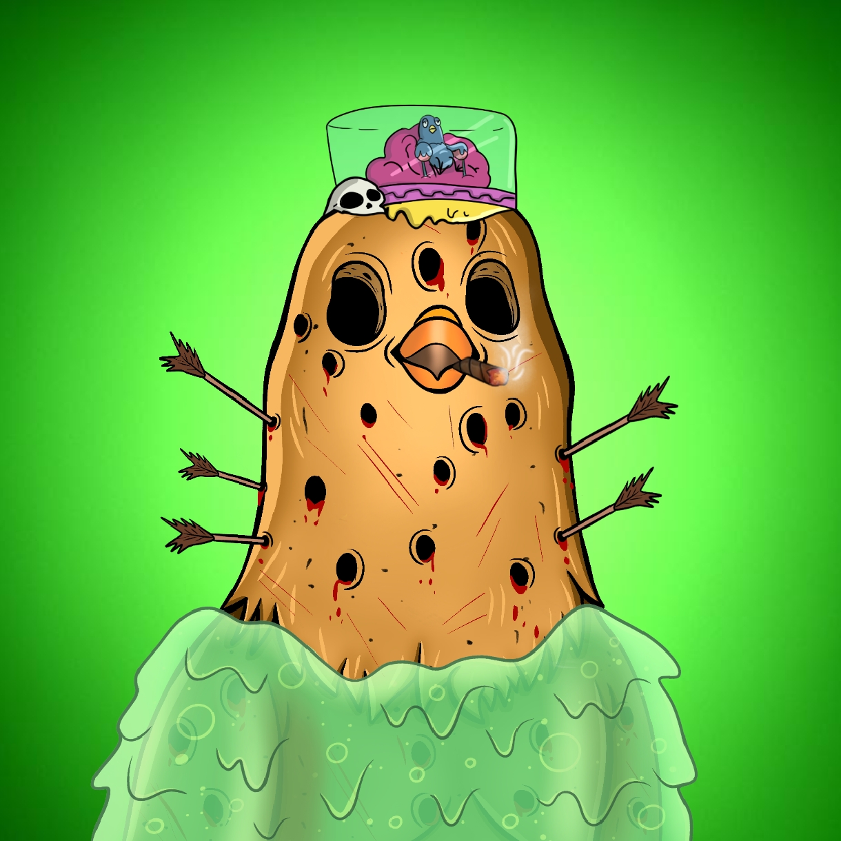 Mutant Ghetto Pigeon #318 NFT on Algorand