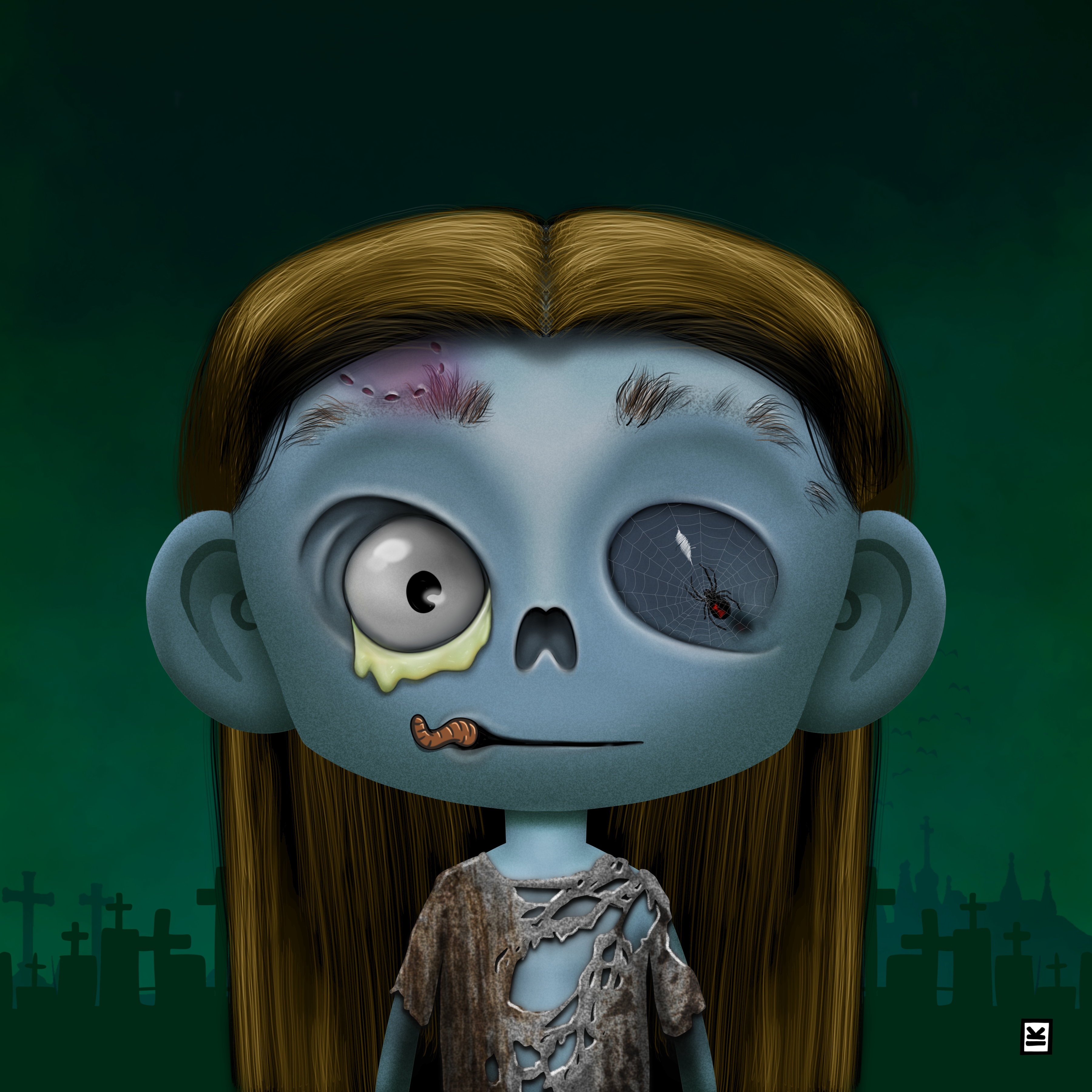 Little Monsters - Zombie #54 NFT on Algorand
