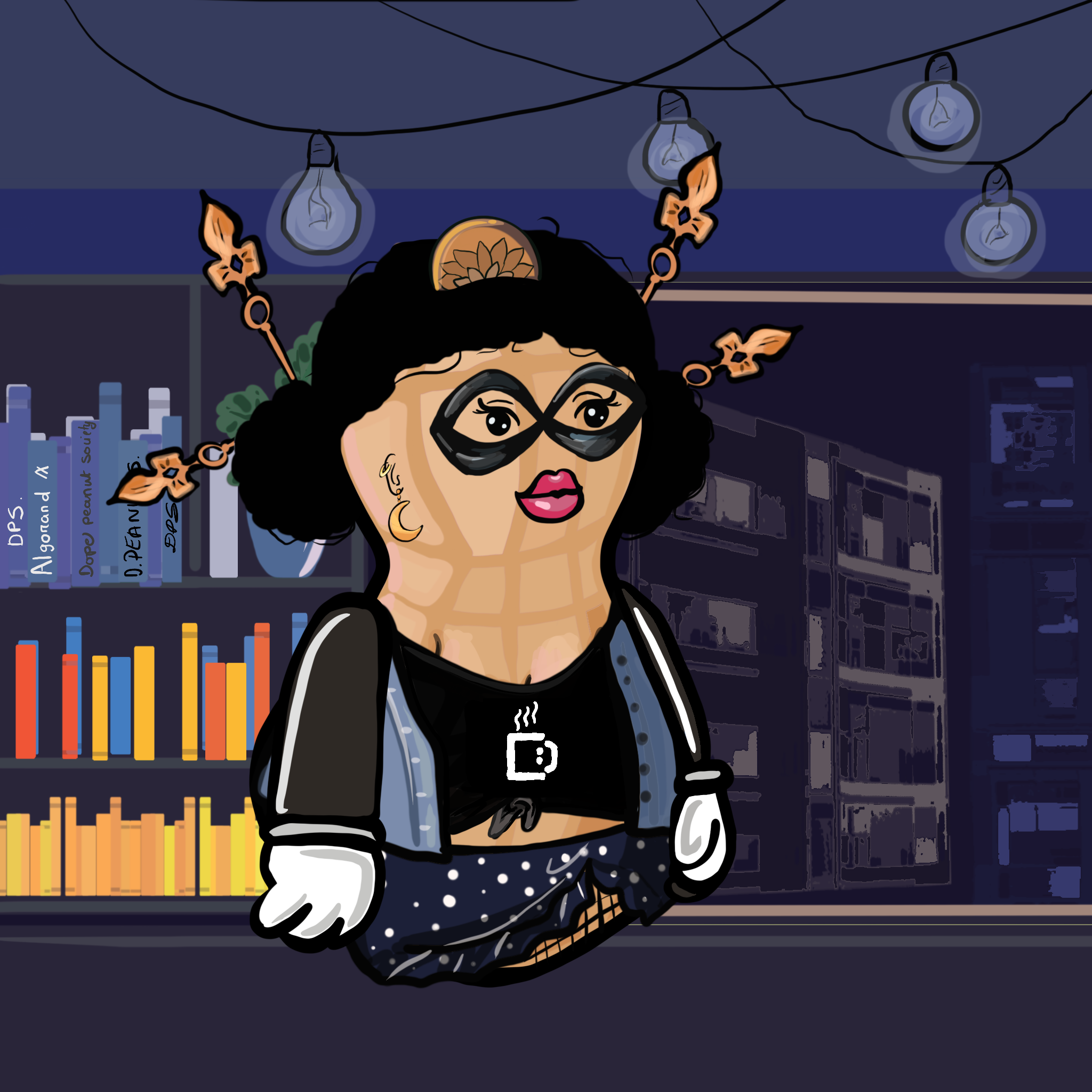 Dope Female Peanut Society #995 NFT on Algorand