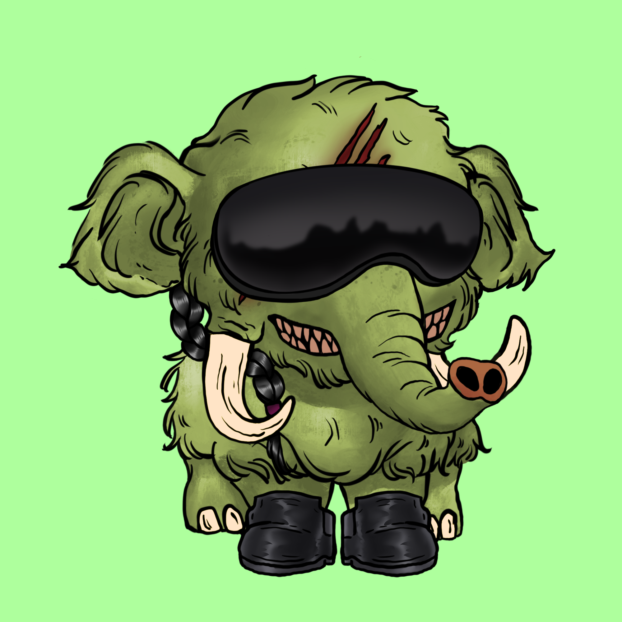 Naughty Mammoth #0849 NFT on Algorand