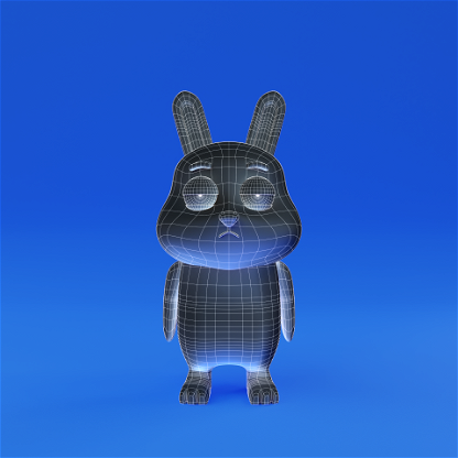 #139 Inverted Wireframe Rebbit