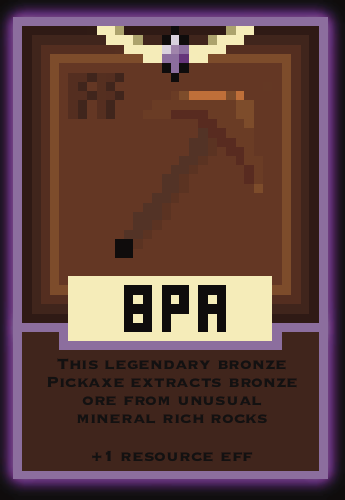 An image of Bronze Pickaxe (Legendary)