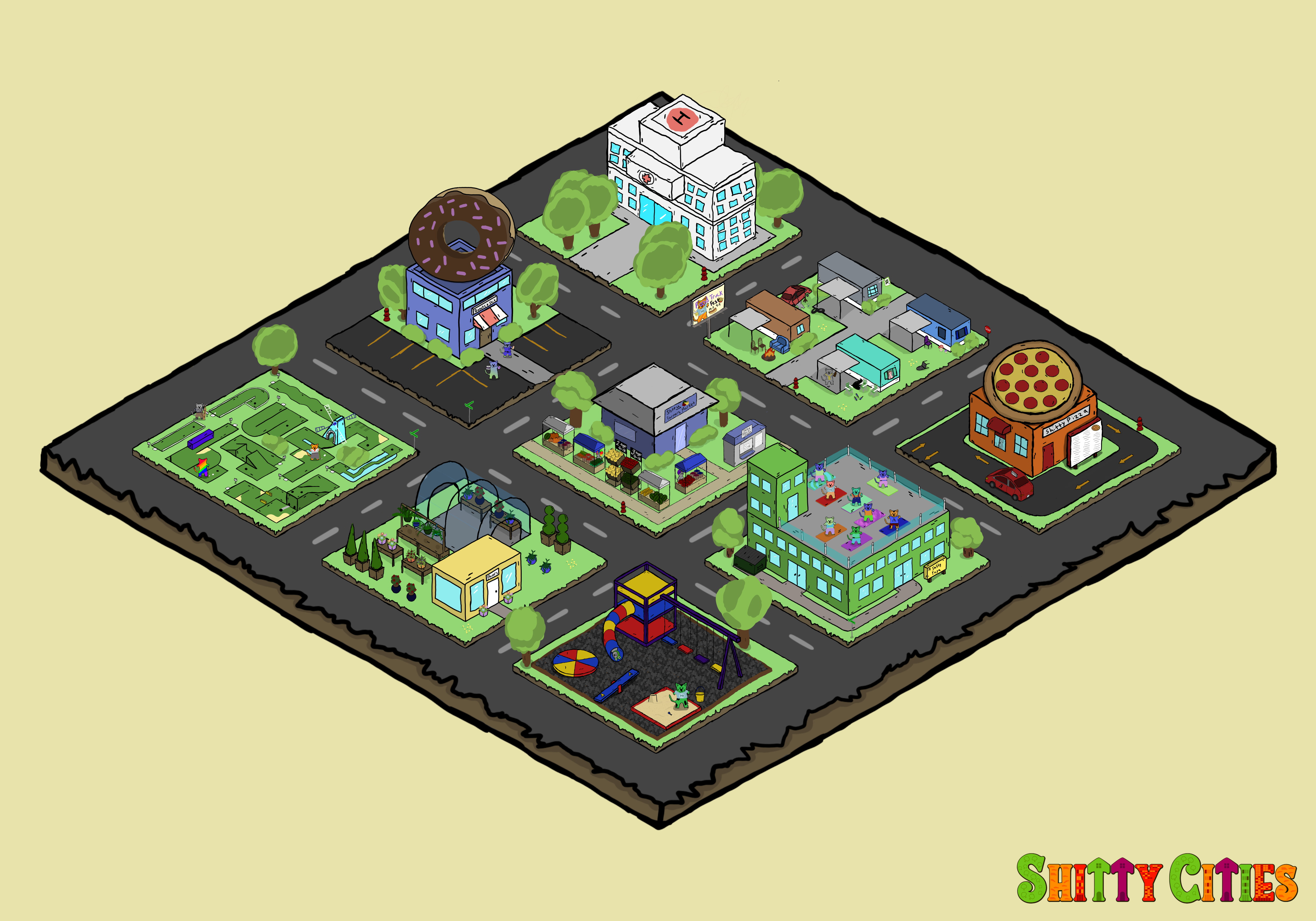 Shitty City #332 NFT on Algorand
