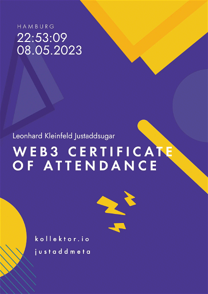 Web3 certificate (Start)