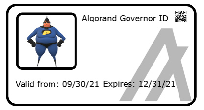 Algorand Governor #3