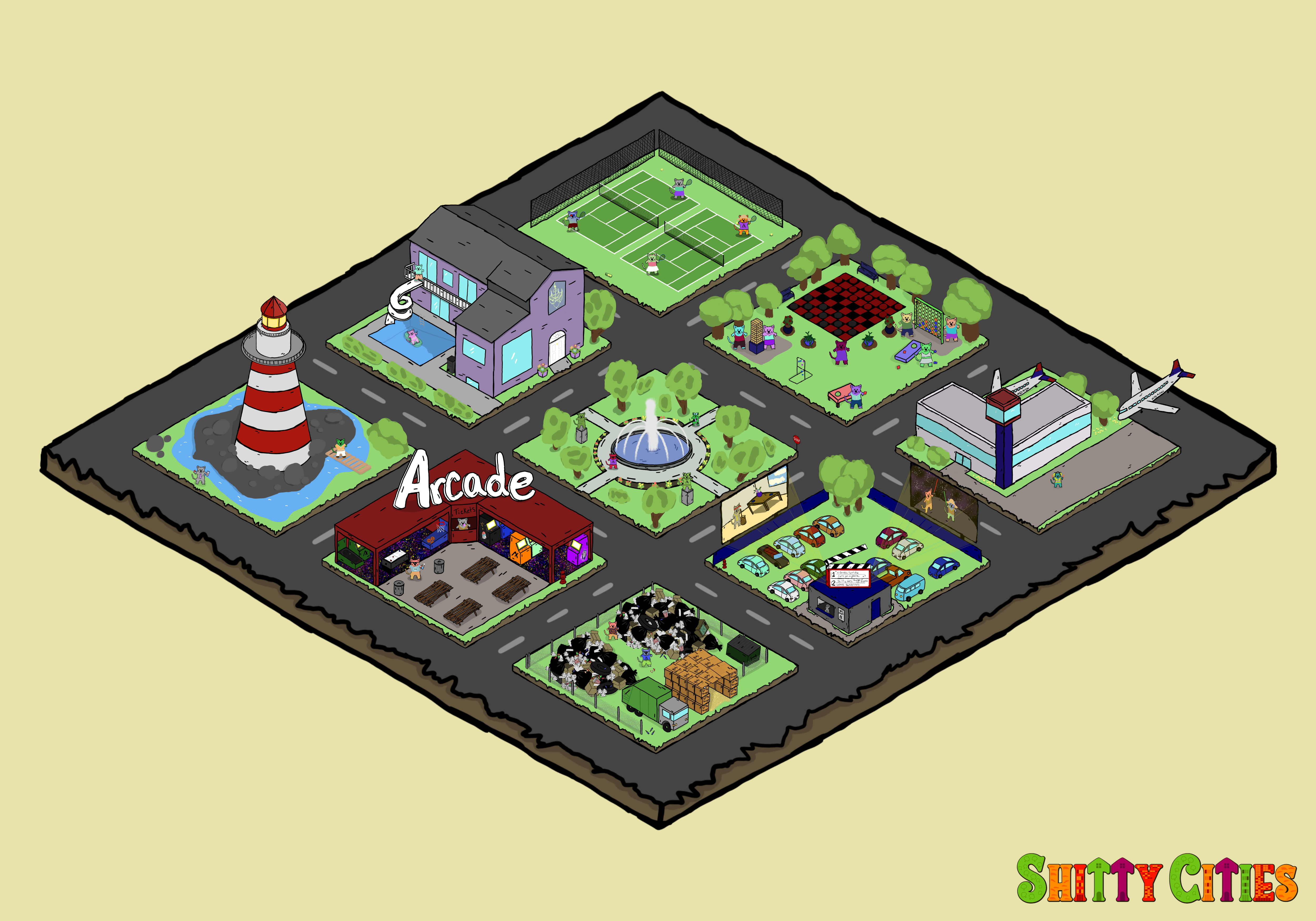 Shitty City #105 NFT on Algorand