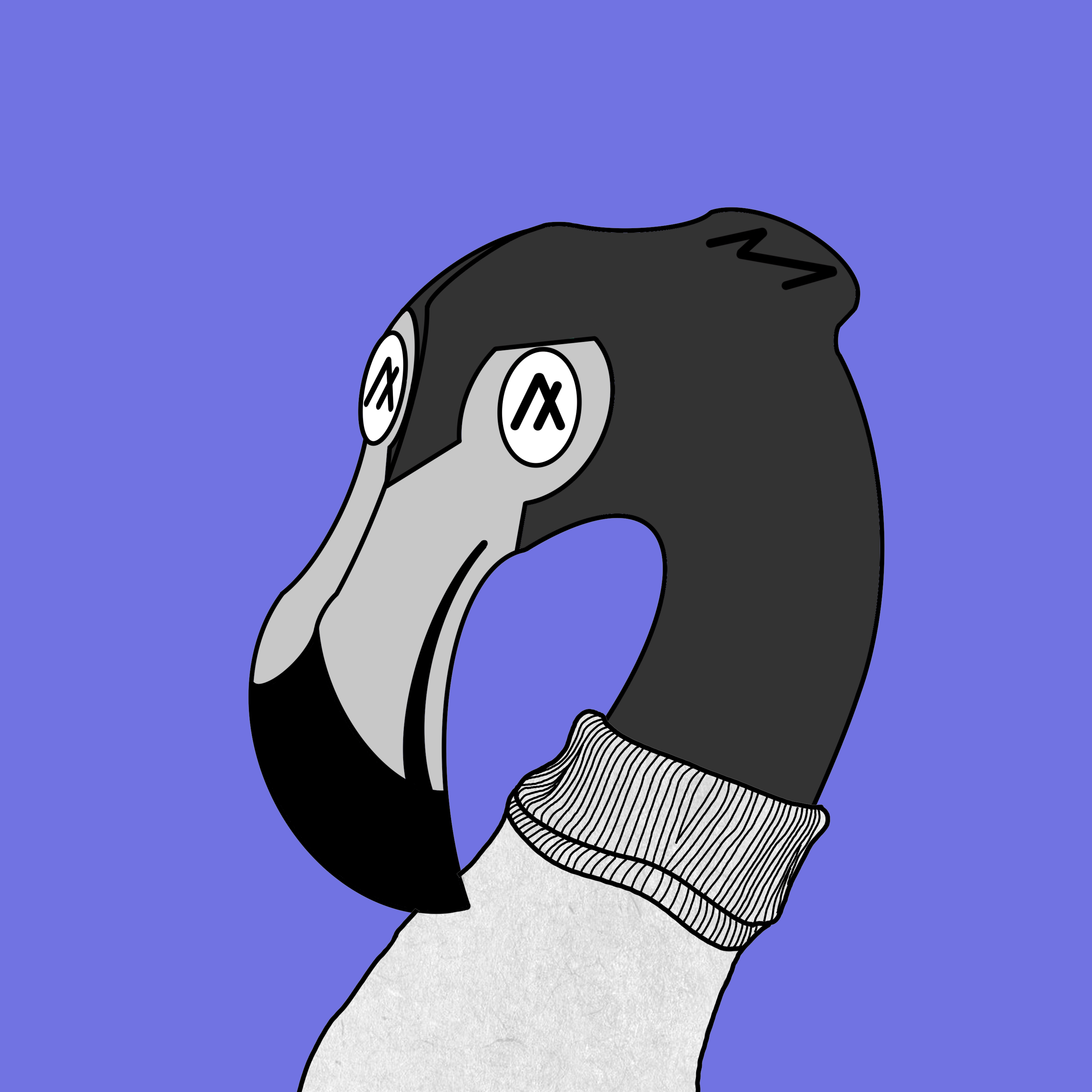 Flamingo Portraits #75 NFT on Algorand