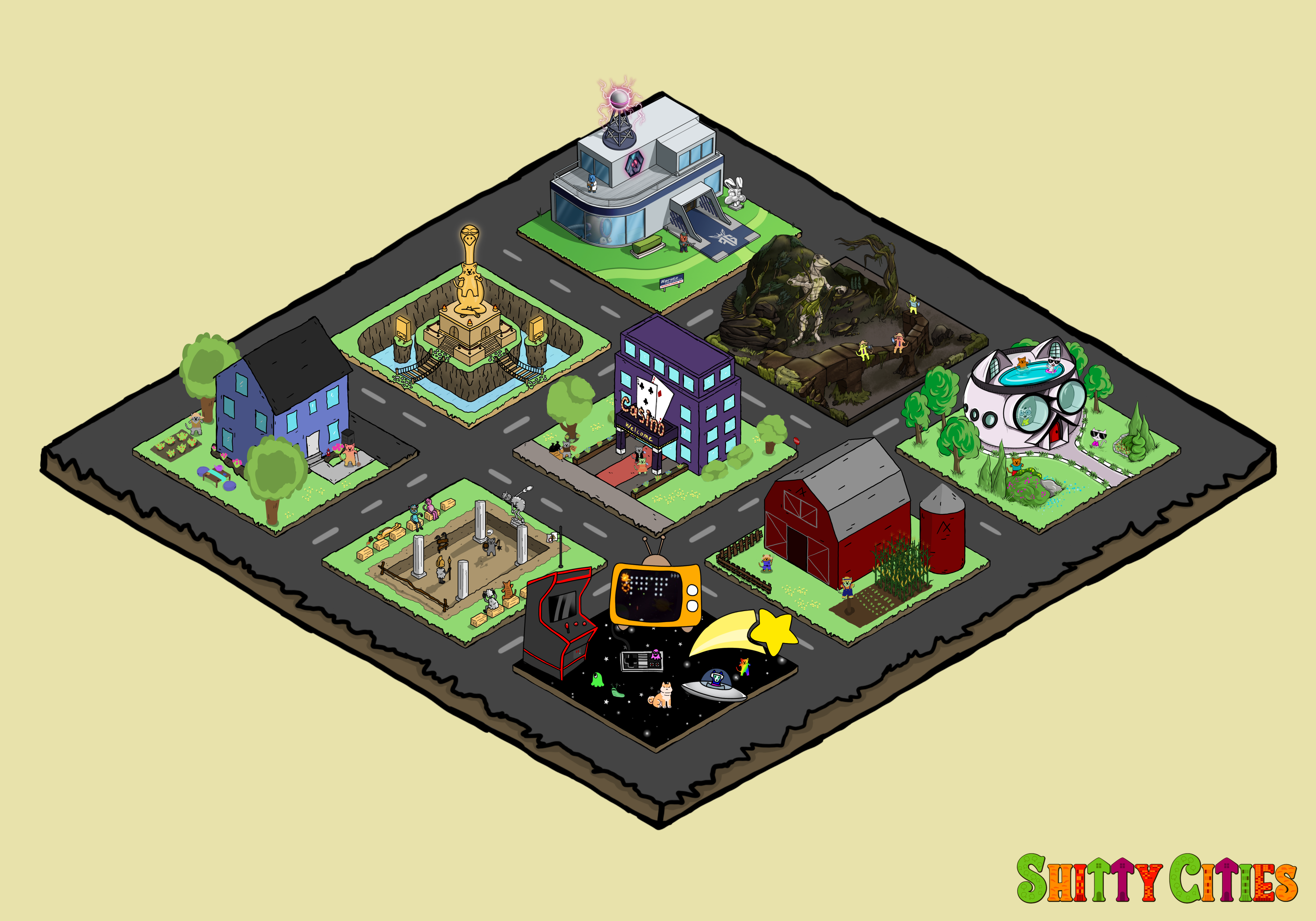 Shitty City #104 NFT on Algorand