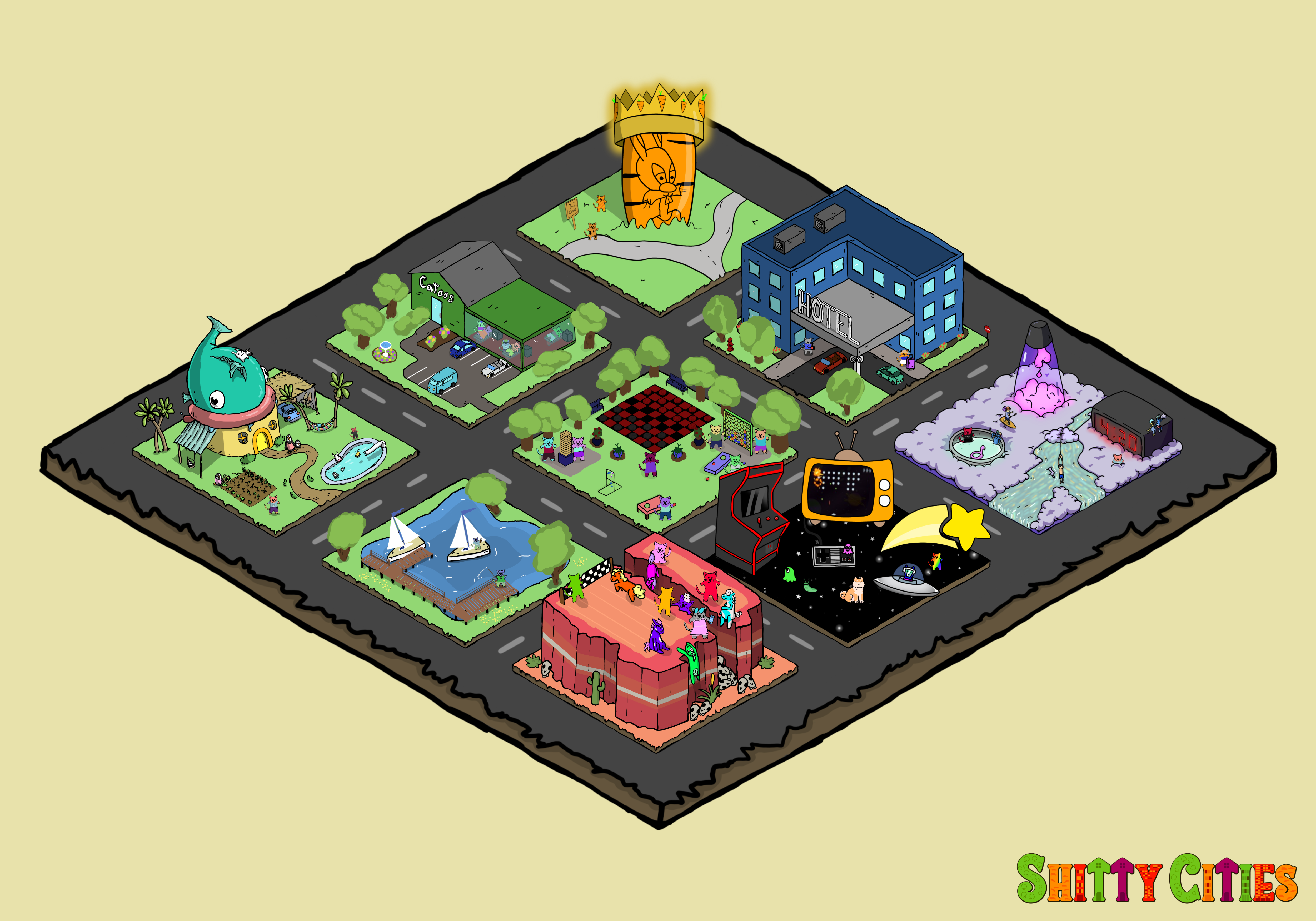 Shitty City #307 NFT on Algorand