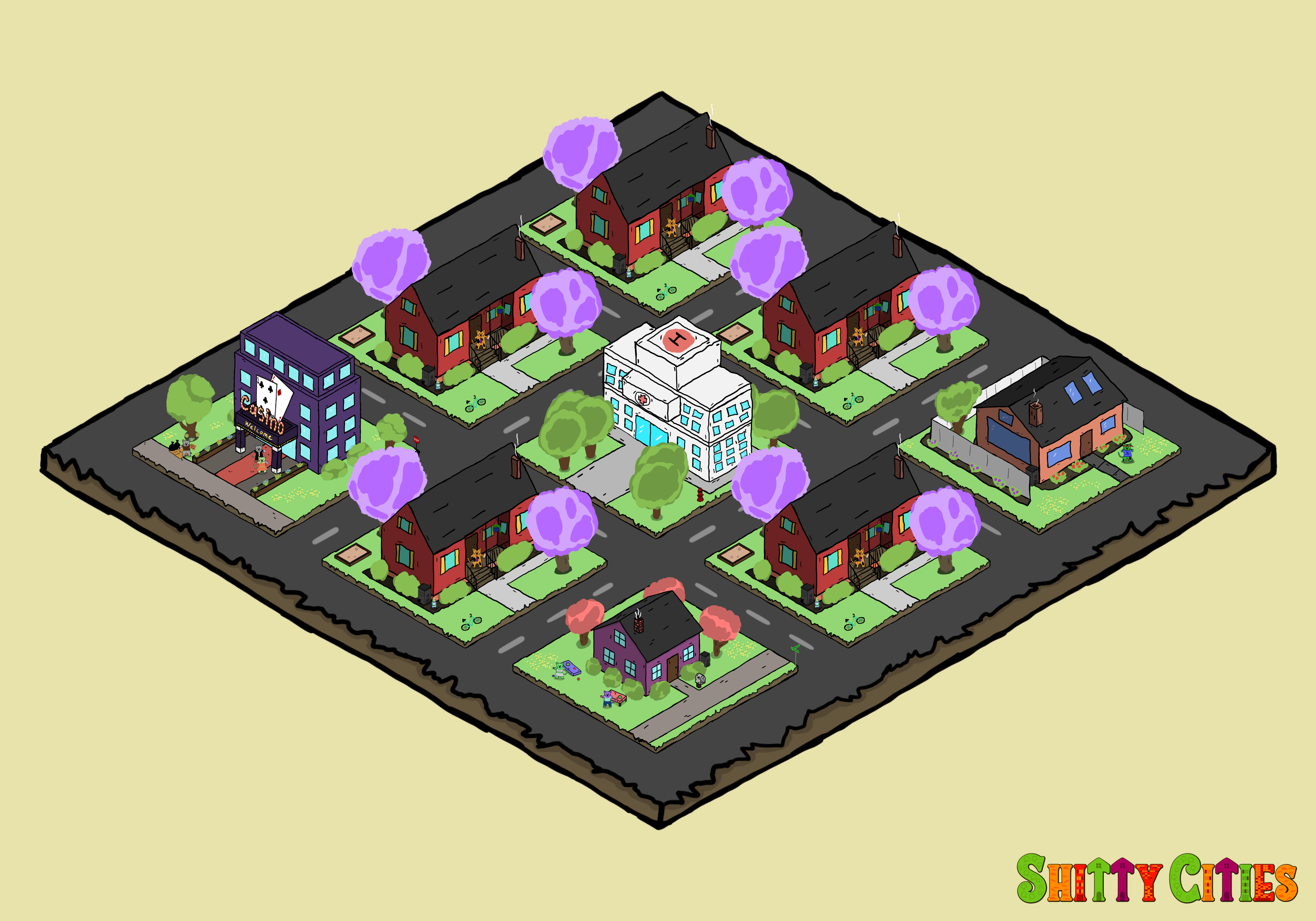 Shitty City #306 NFT on Algorand