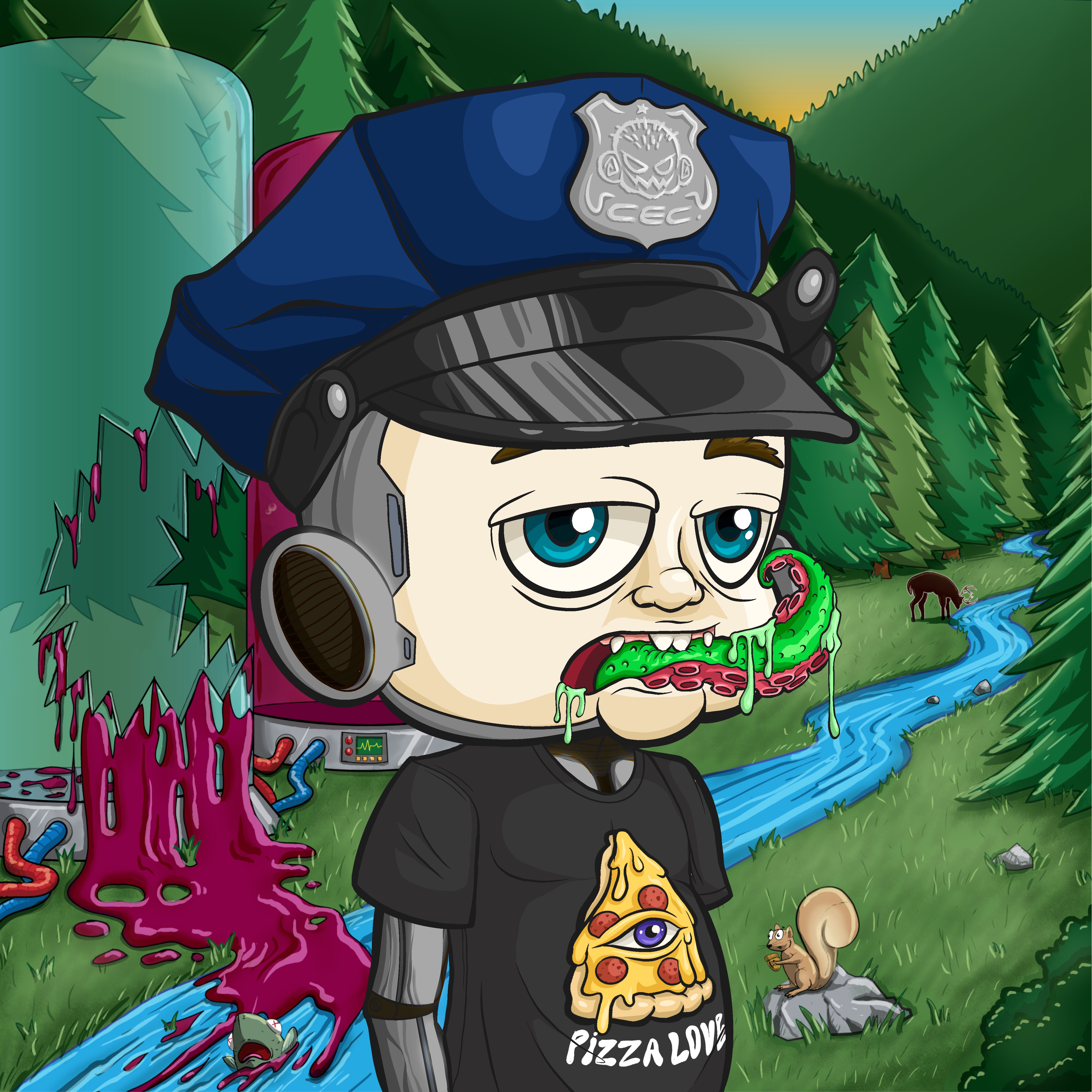 CRAZY COP #6024 NFT on Algorand