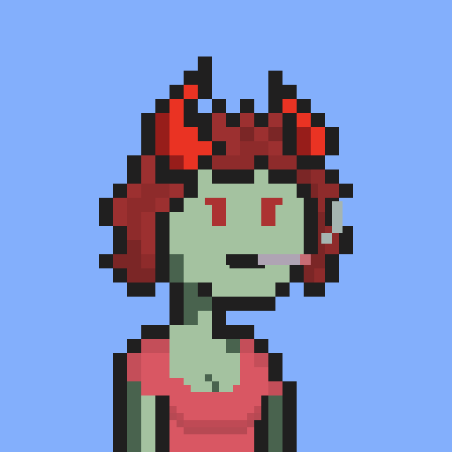 Pixel Gal #182 NFT on Algorand