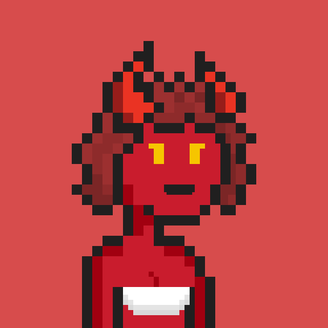 Pixel Gal #666 NFT on Algorand