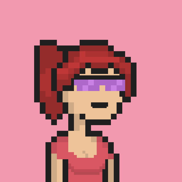 Pixel Gal #834 NFT on Algorand