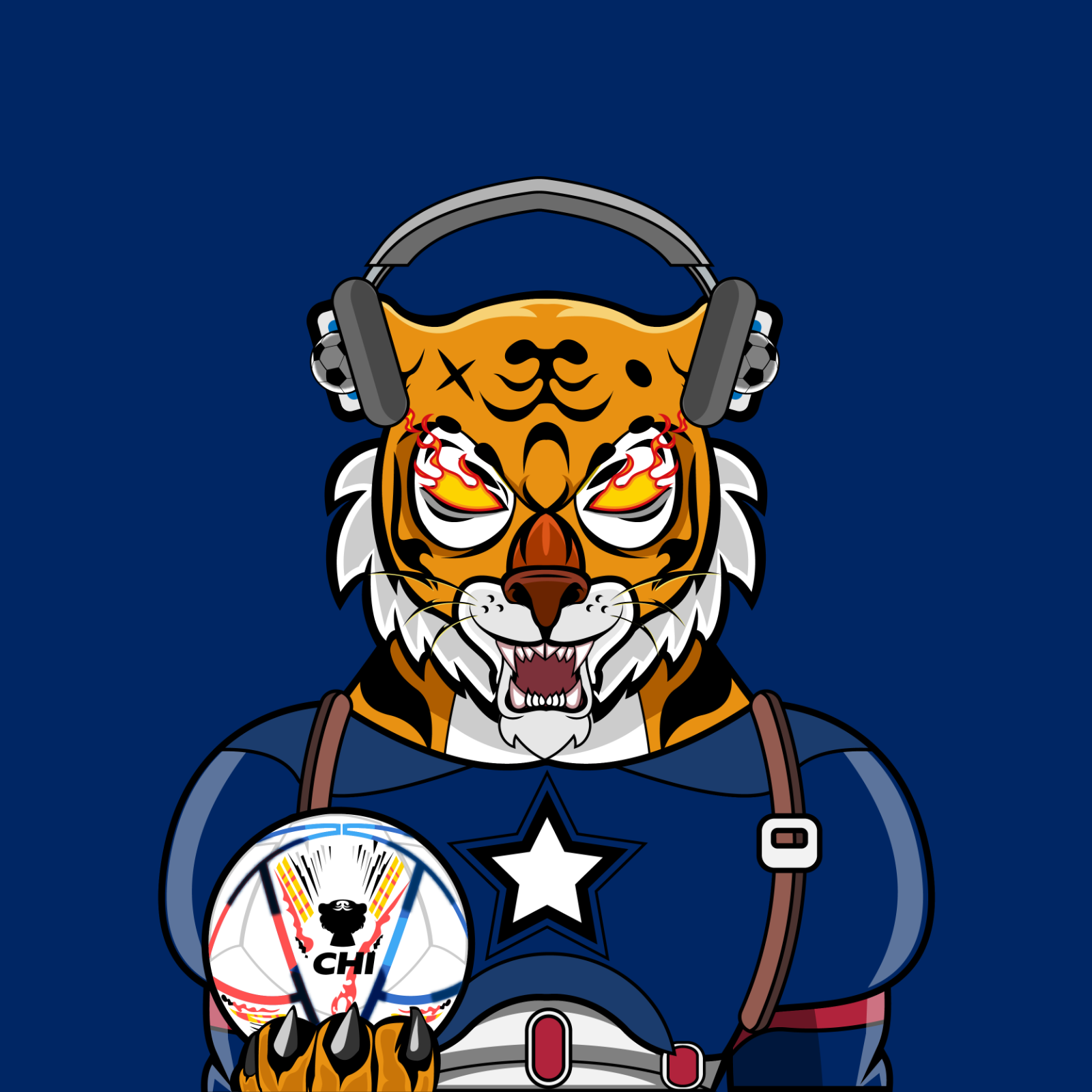 Football TigerChi #1523 NFT on Algorand