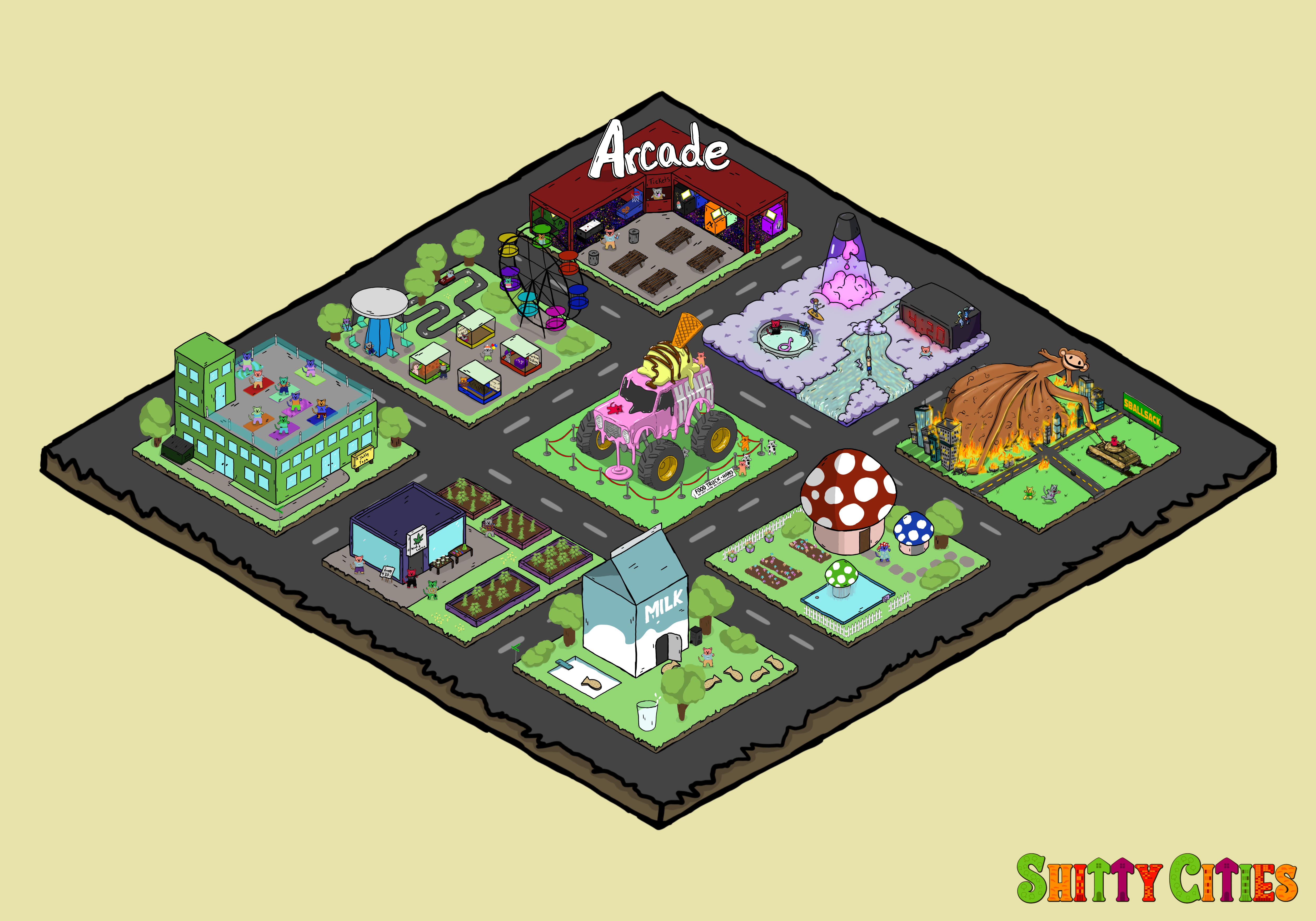 Shitty City #200 NFT on Algorand