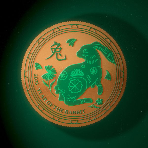 An image of Bronze Lunar Year of the Rabbit 2023 Coin