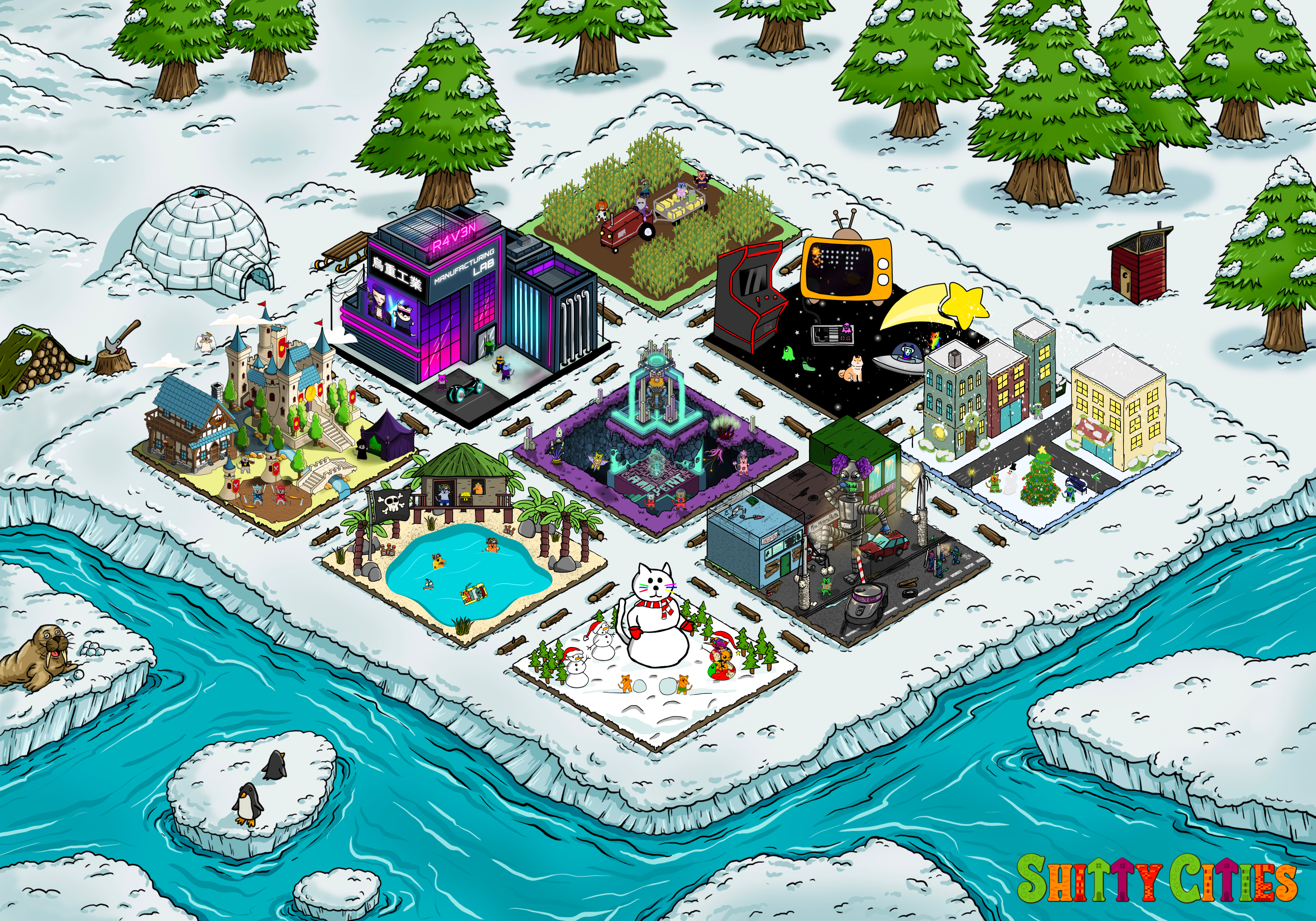 Shitty City #295 NFT on Algorand