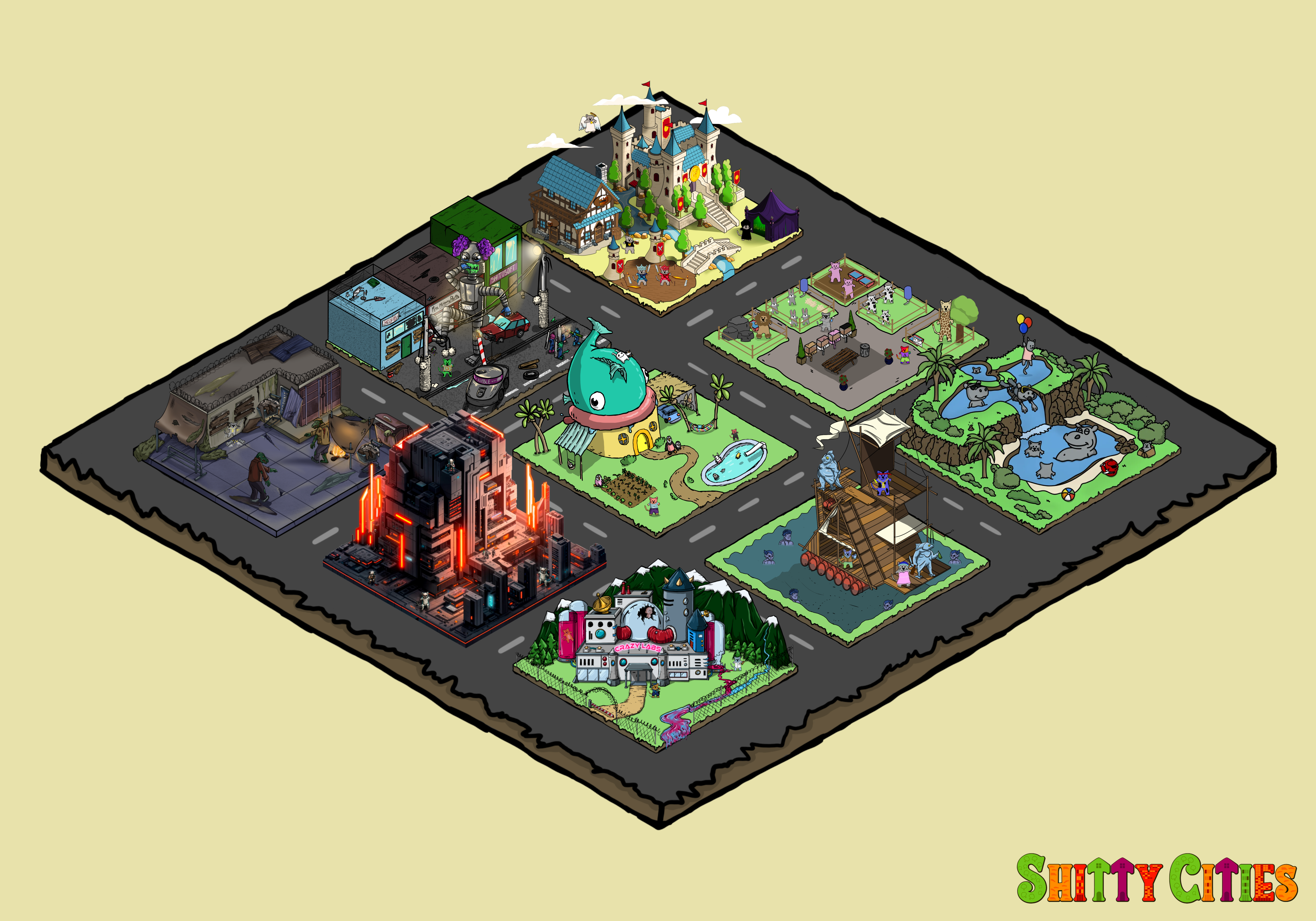 Shitty City #345 NFT on Algorand