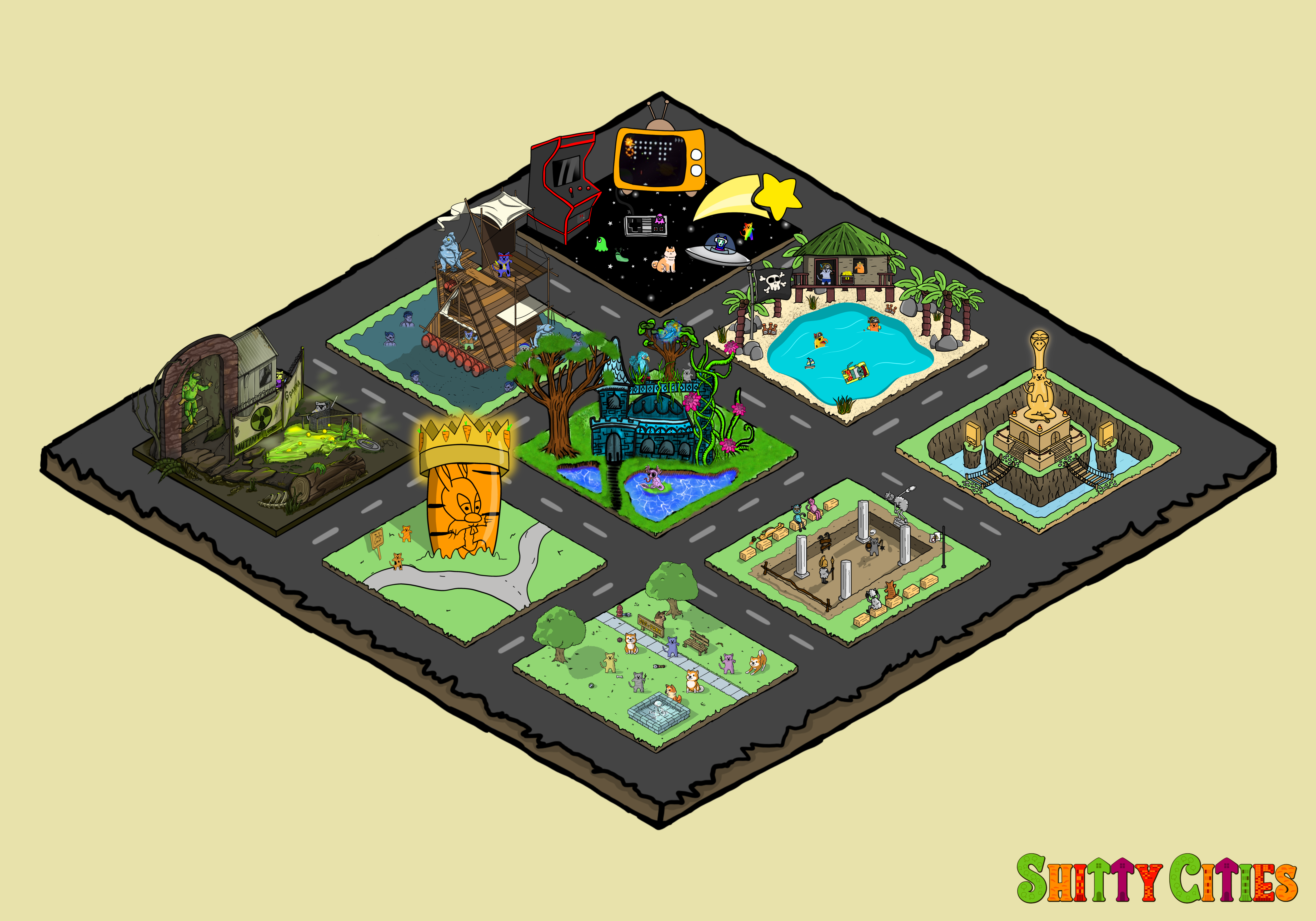 Shitty City #443 NFT on Algorand