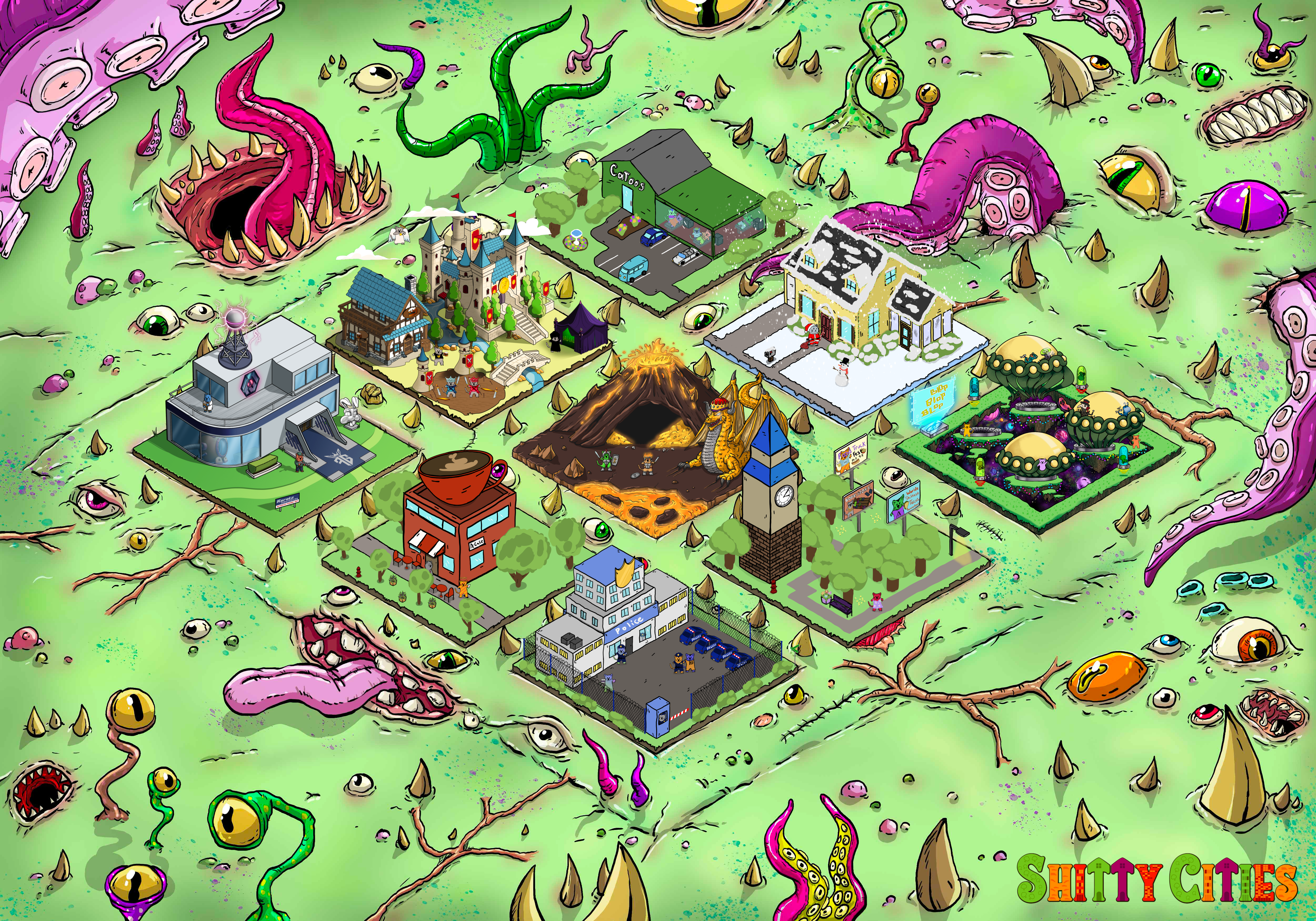 Shitty City #296 NFT on Algorand