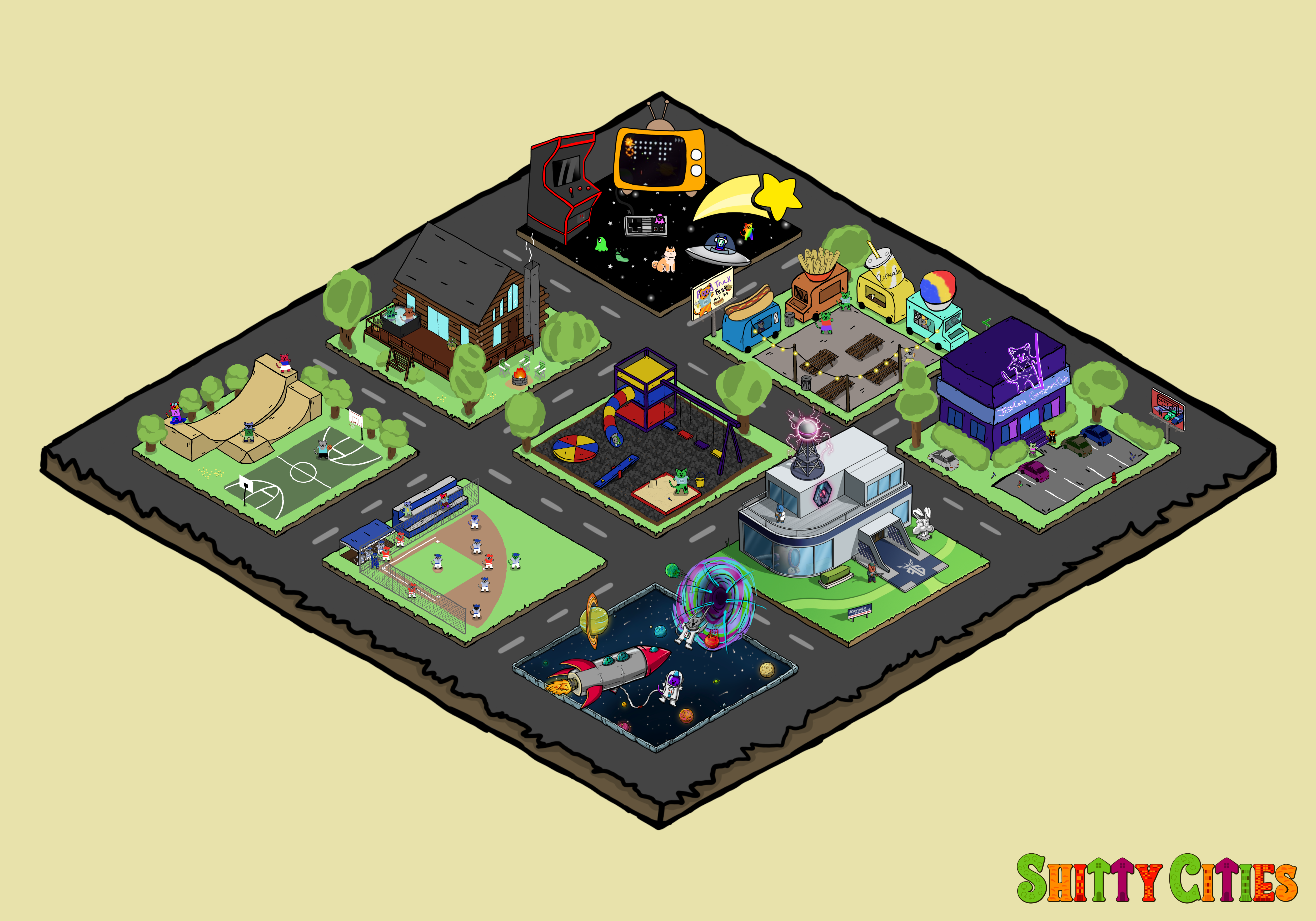 Shitty City #132 NFT on Algorand