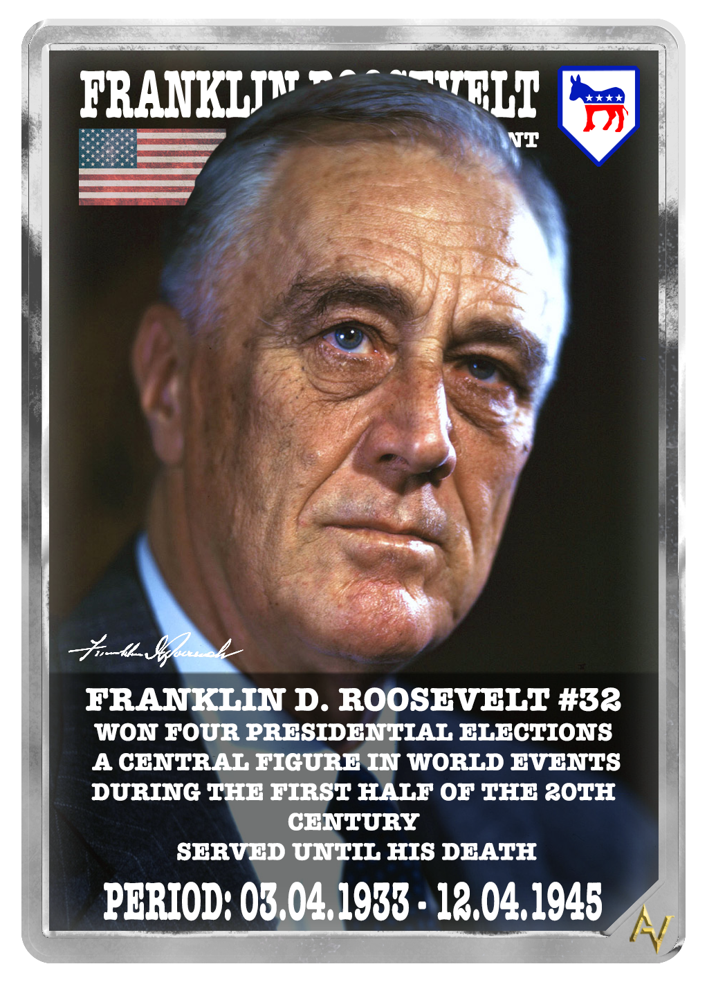AVP S32 - Franklin D. Roosevelt NFT on Algorand