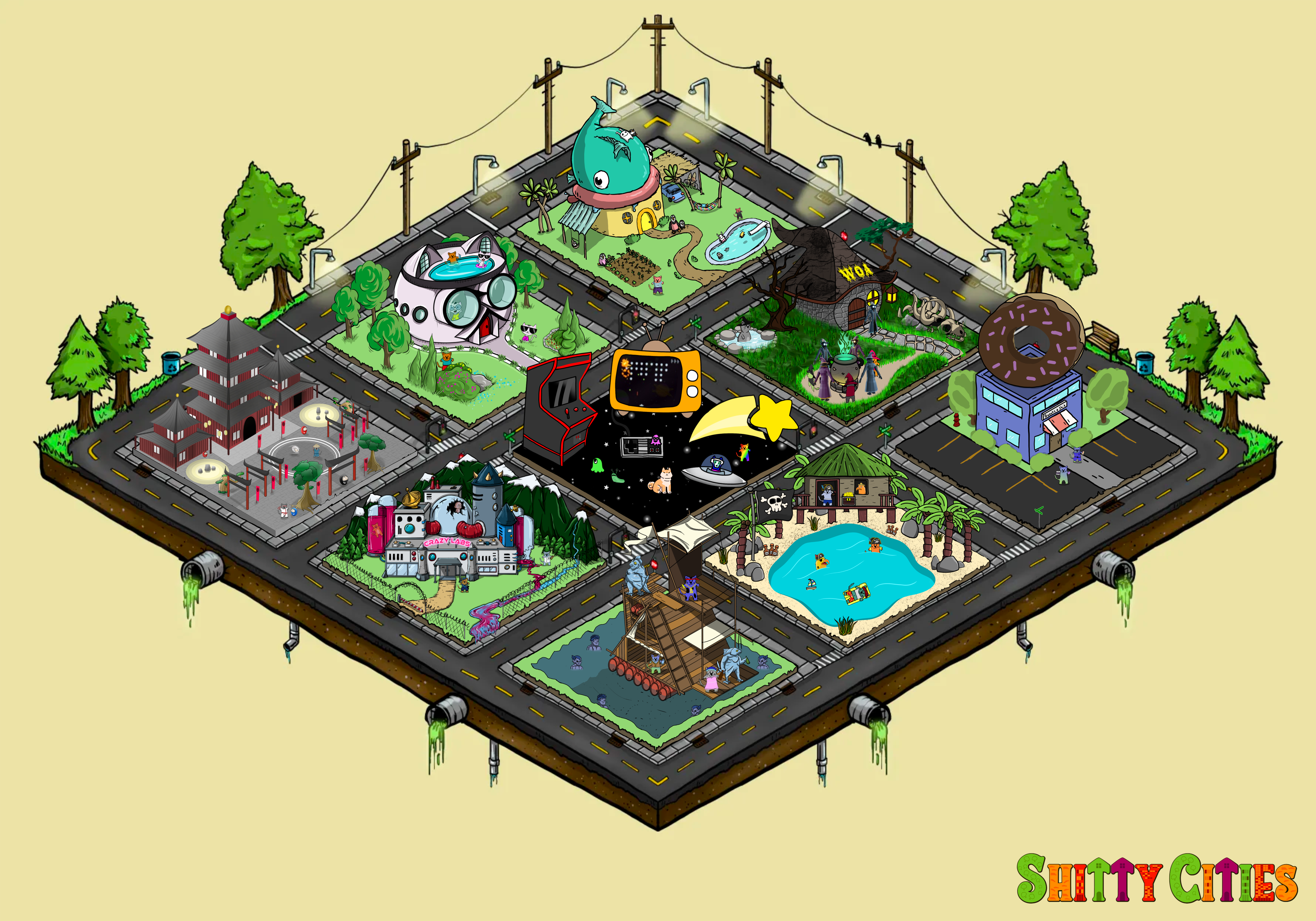 Shitty City #410 NFT on Algorand