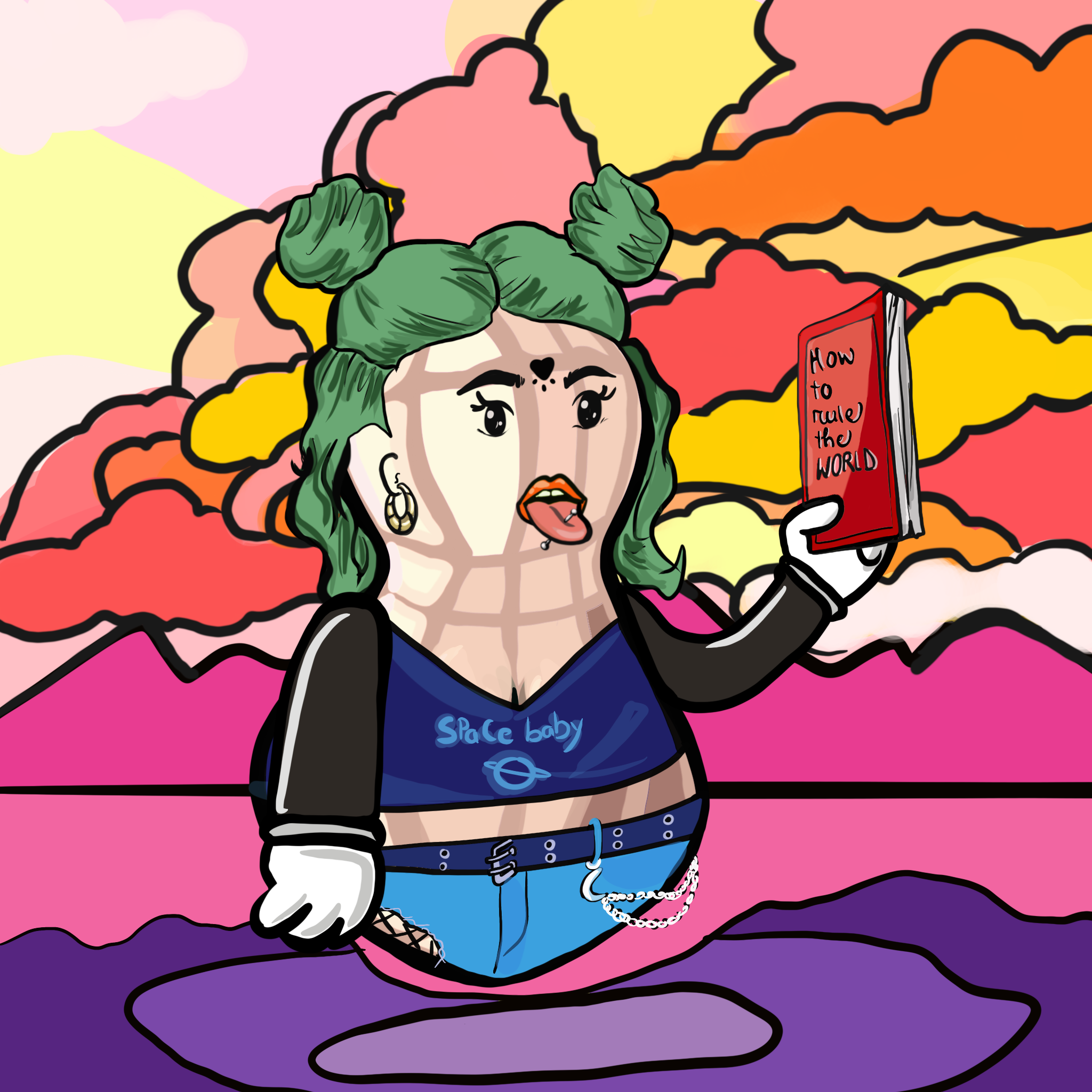 Dope Female Peanut Society #666 NFT on Algorand