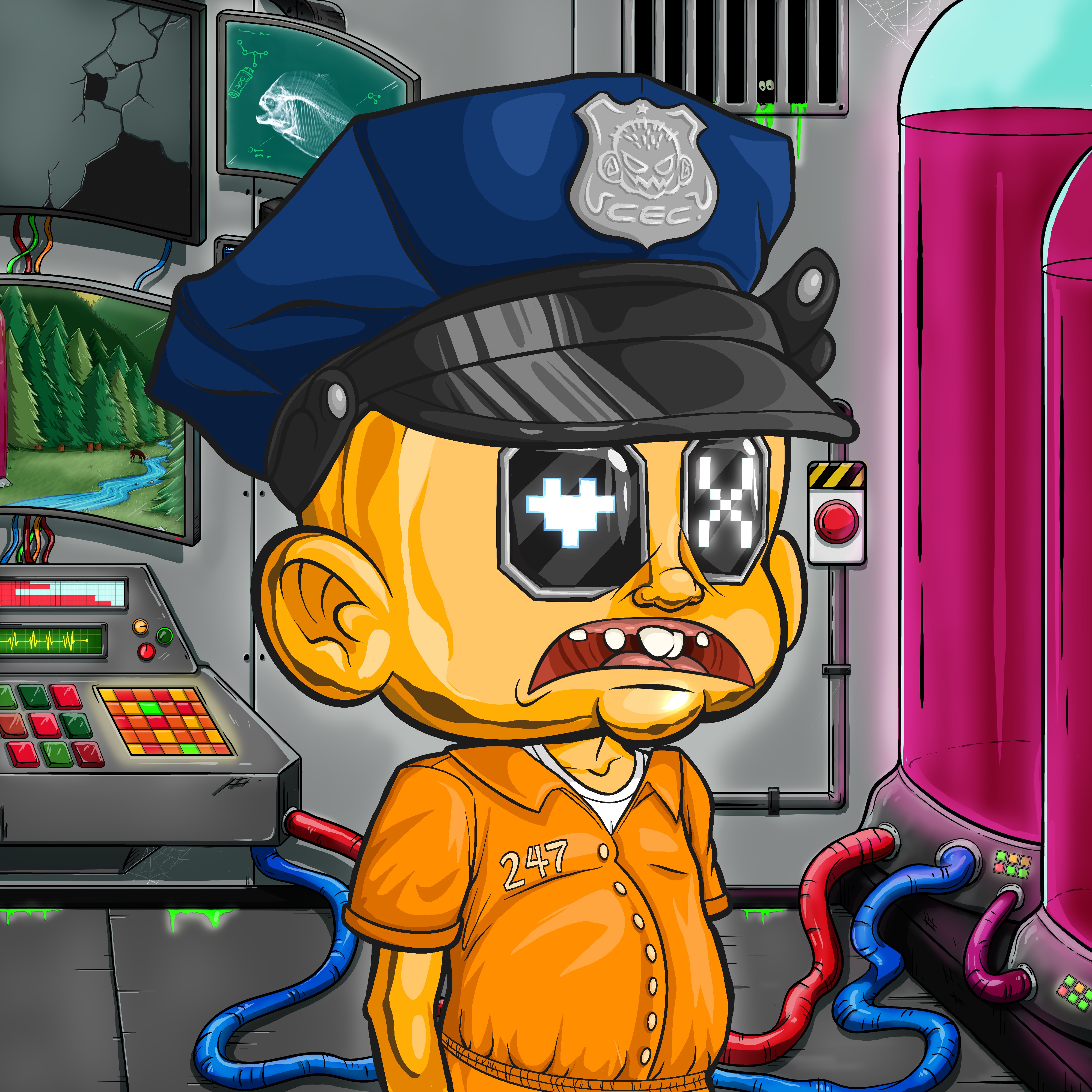 CRAZY COP #5019 NFT on Algorand