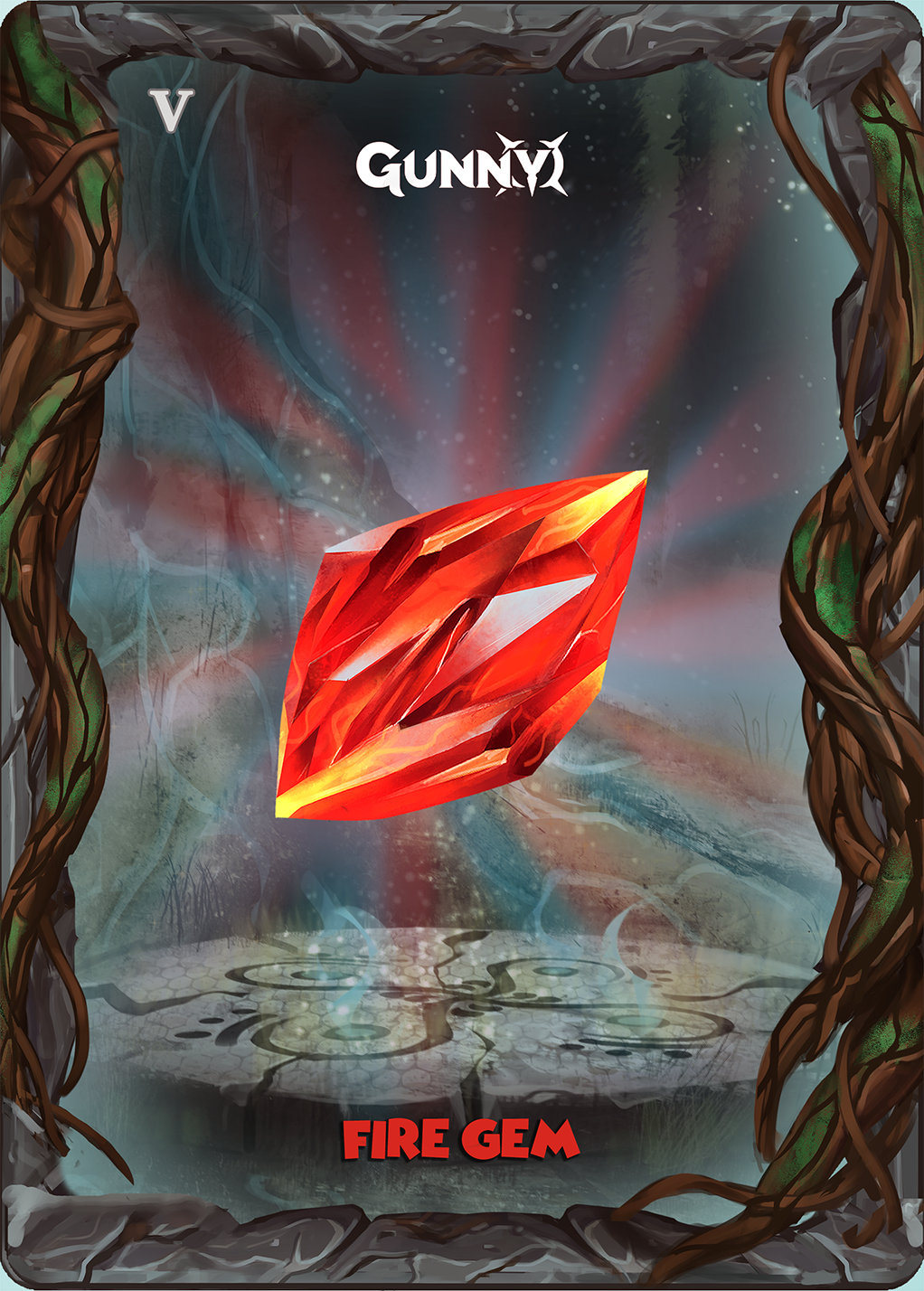 Gunny Gem : Fire V NFT on Algorand