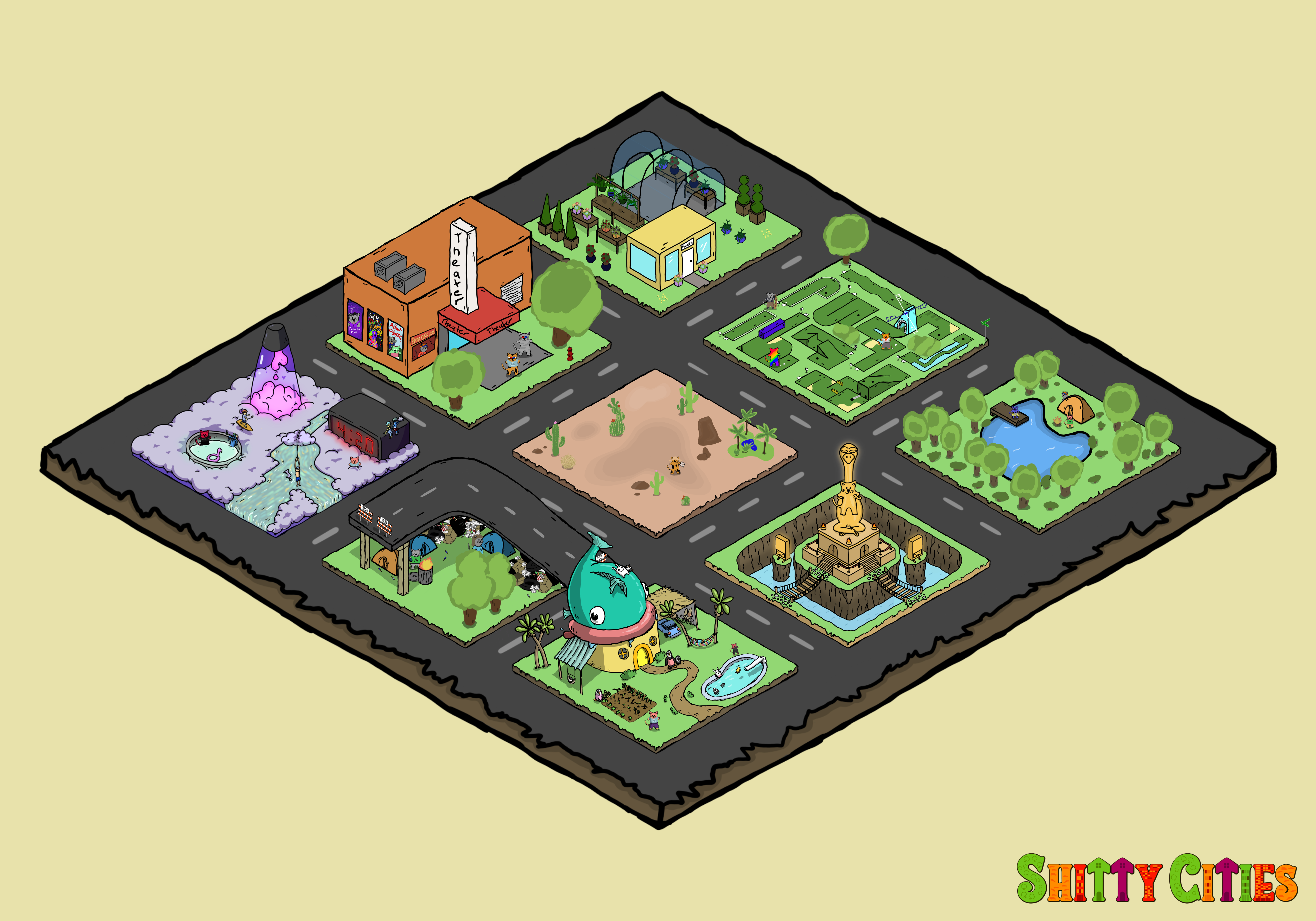 Shitty City #165 NFT on Algorand