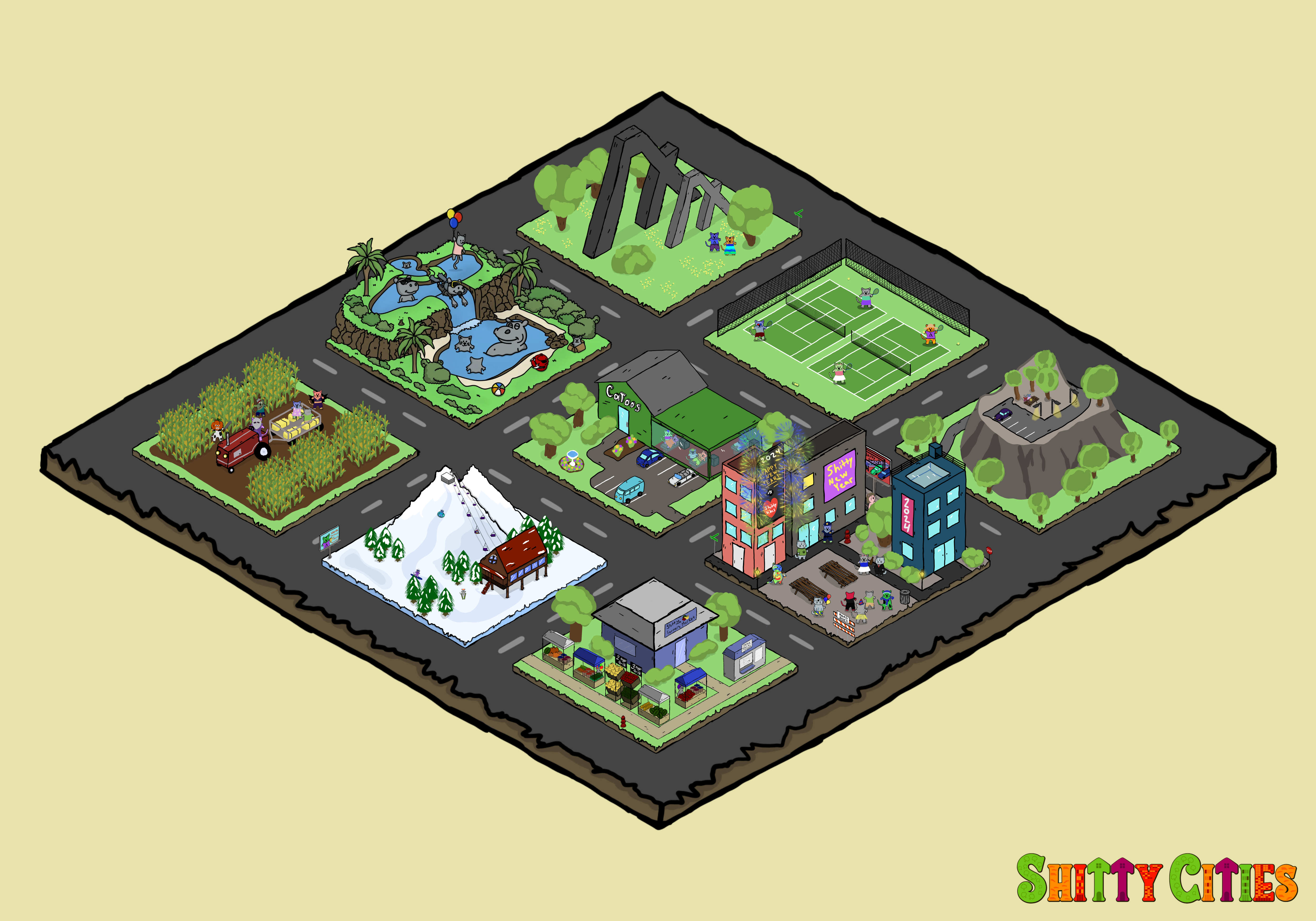 Shitty City #50 NFT on Algorand