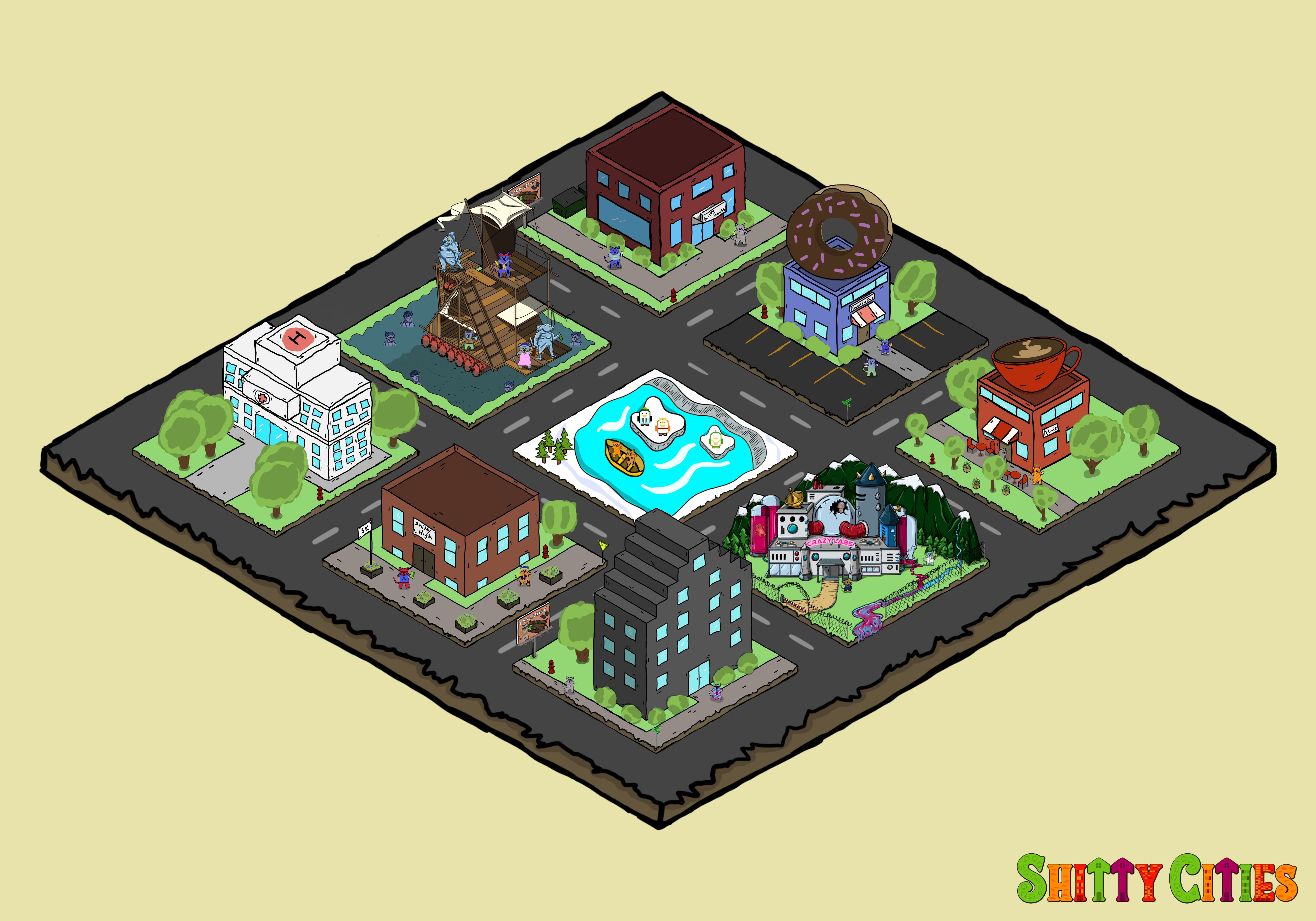 Shitty City #465 NFT on Algorand