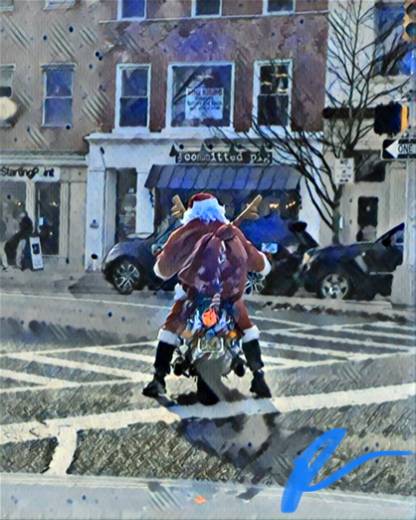 Motorcycle Santa #11
