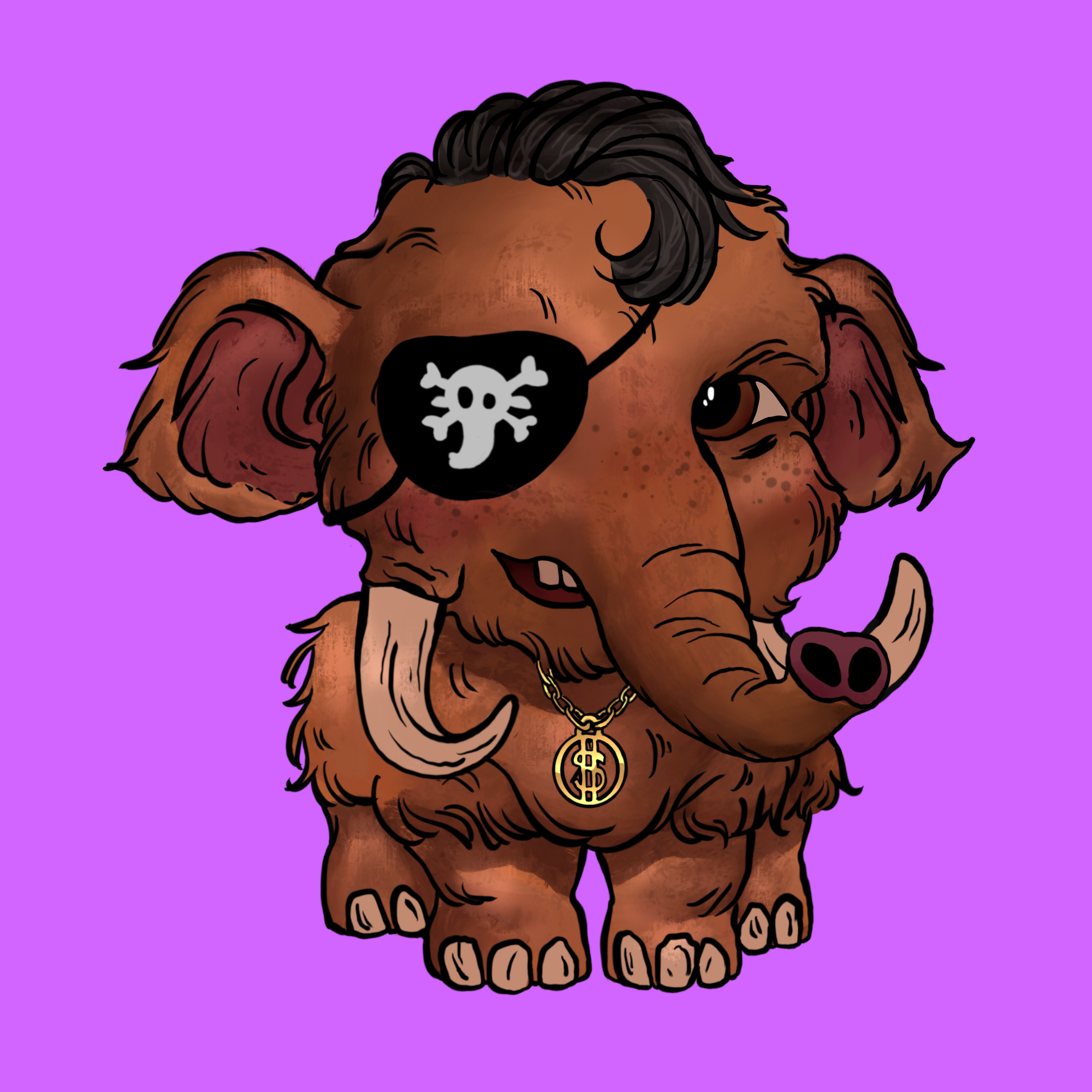 Naughty Mammoth #0868 NFT on Algorand