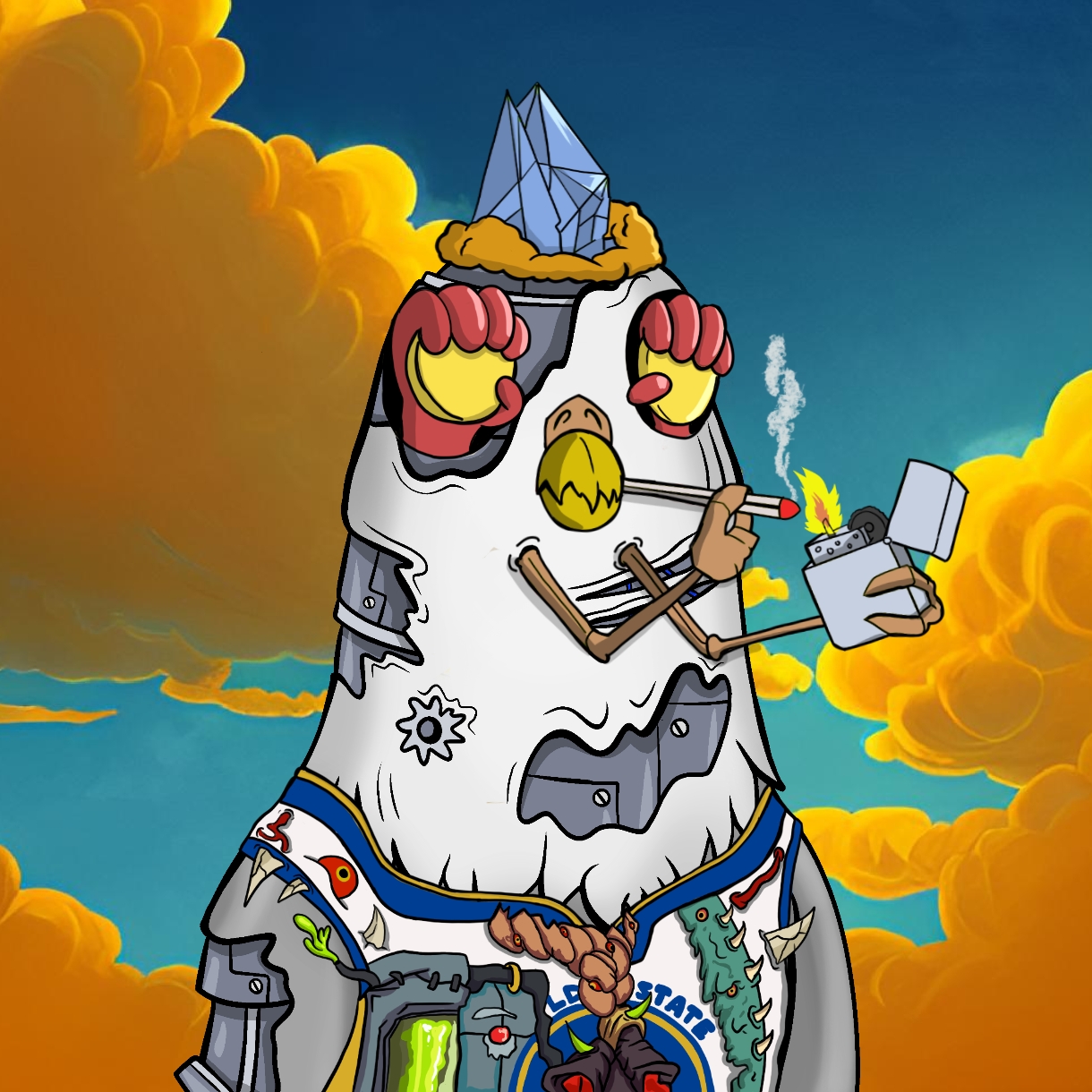 Mutant Ghetto Pigeon #566 NFT on Algorand
