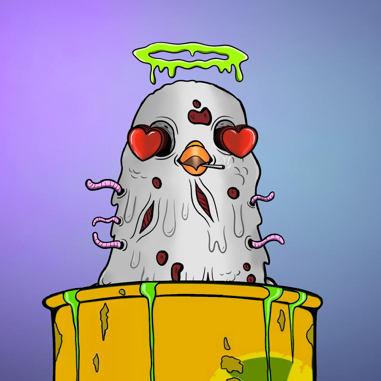 Mutant Ghetto Pigeon #182 NFT on Algorand