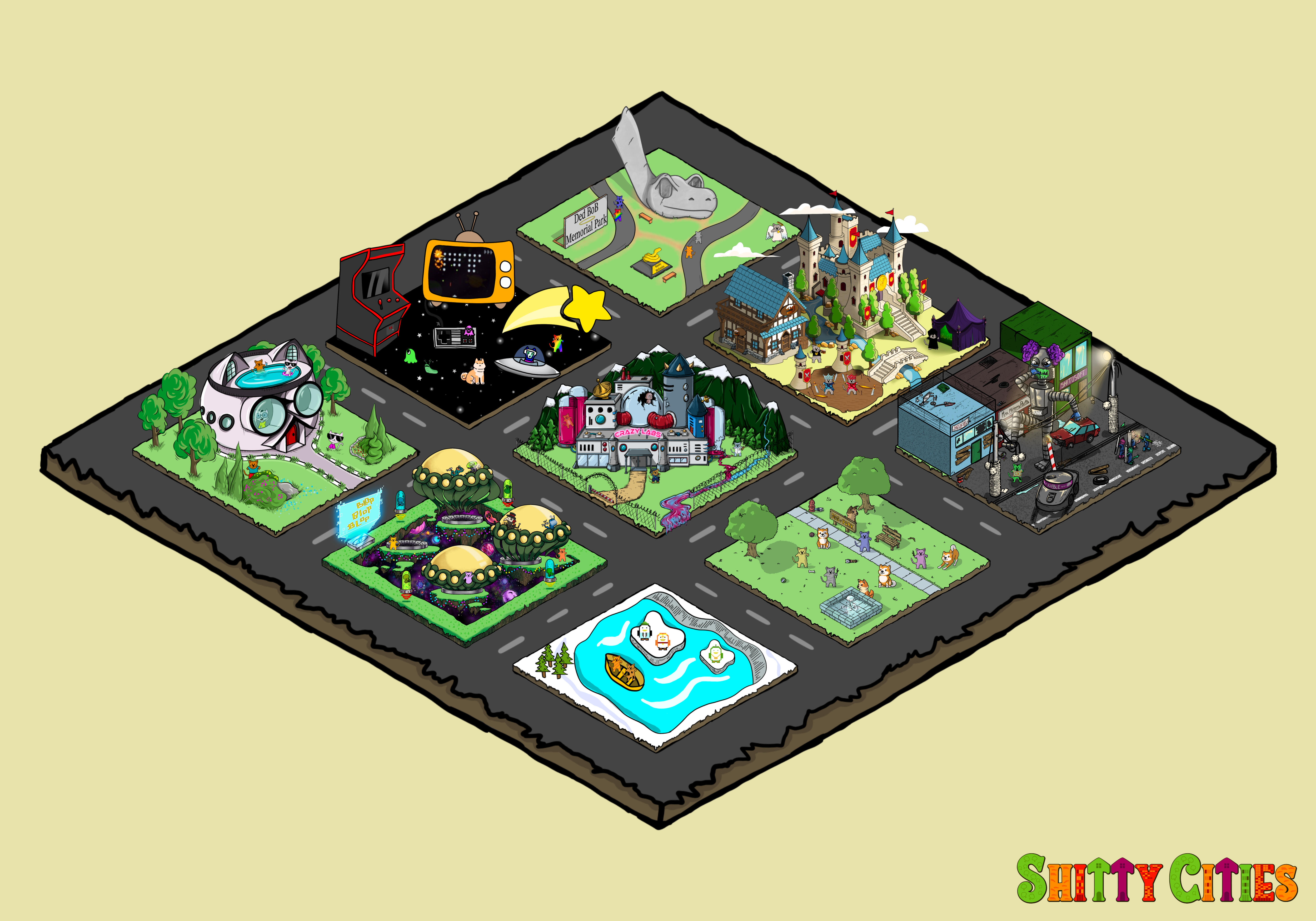 Shitty City #300 NFT on Algorand