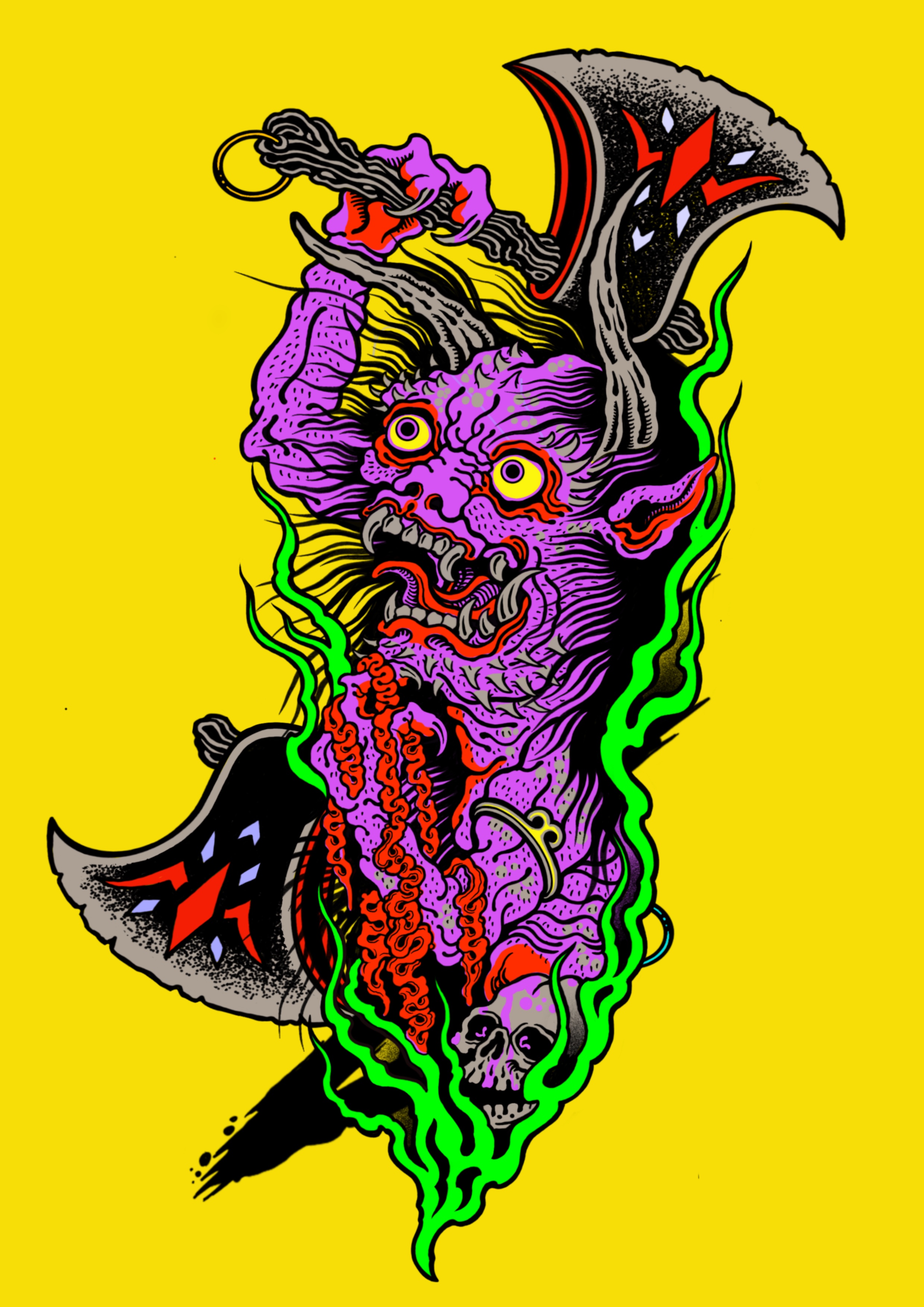 Dansin oni hell fire#2 NFT on Algorand