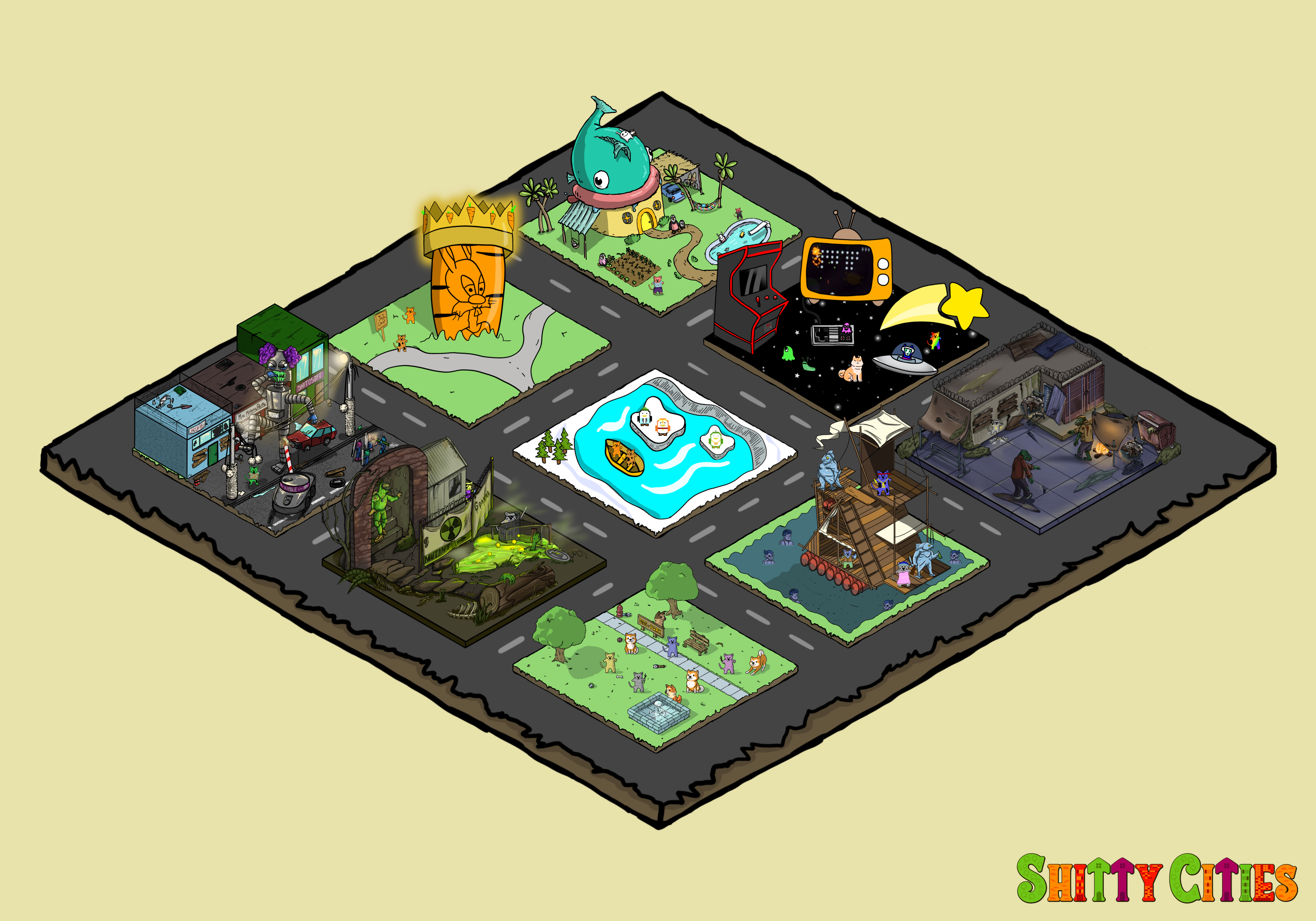 Shitty City #223 NFT on Algorand