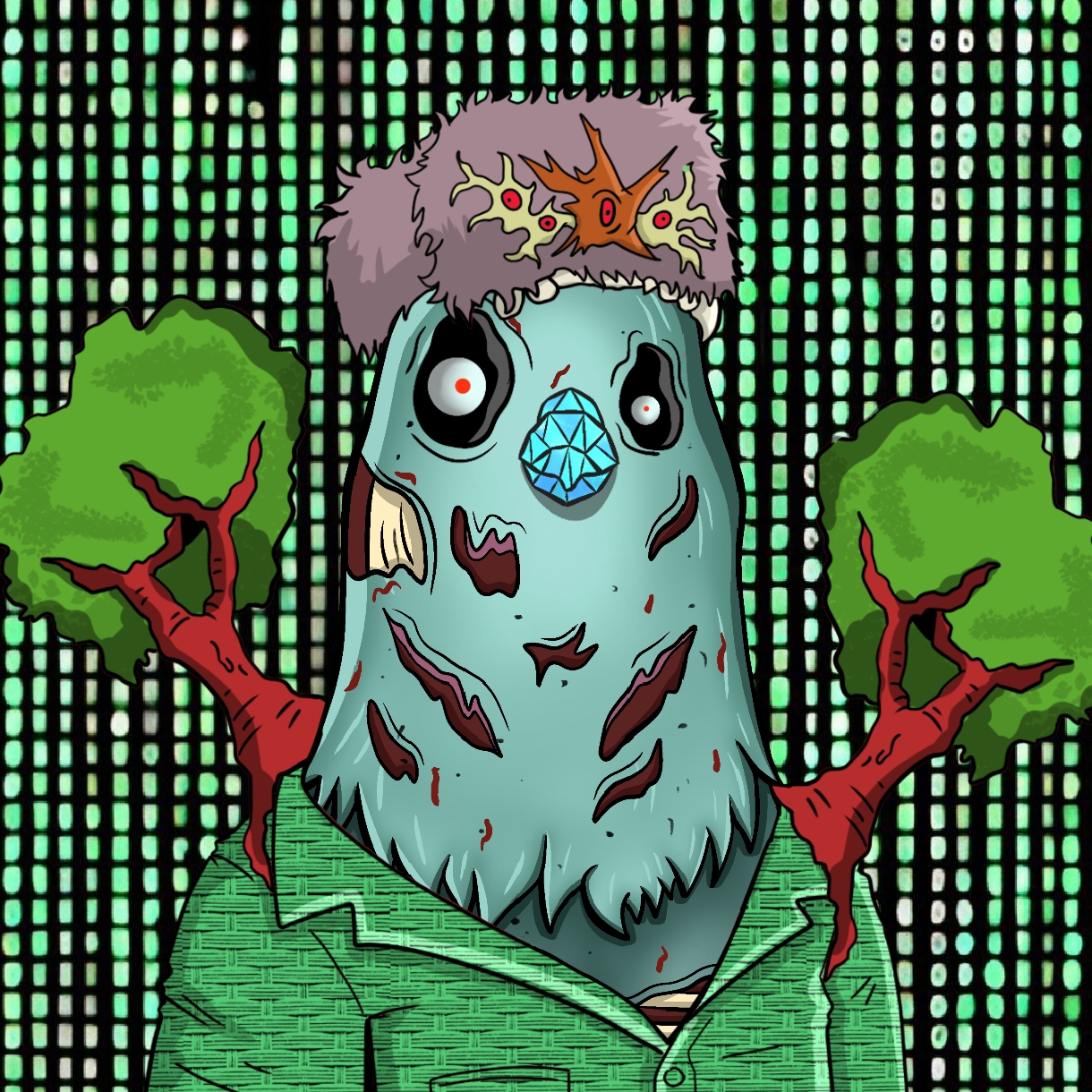 Mutant Ghetto Pigeon #140 NFT on Algorand