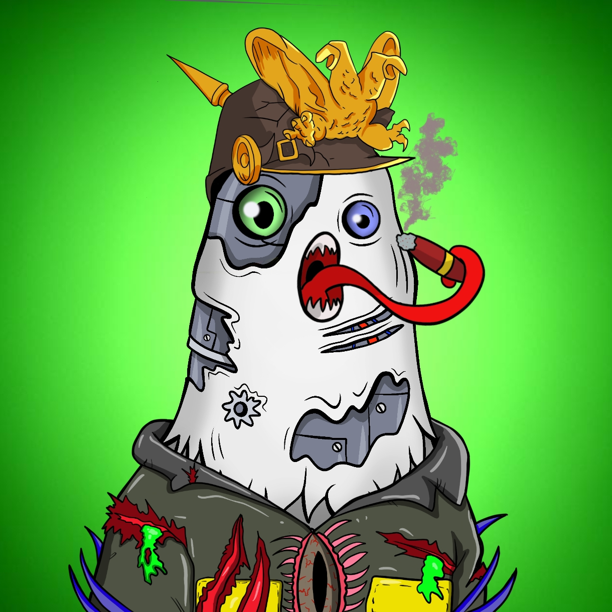 Mutant Ghetto Pigeon #381 NFT on Algorand