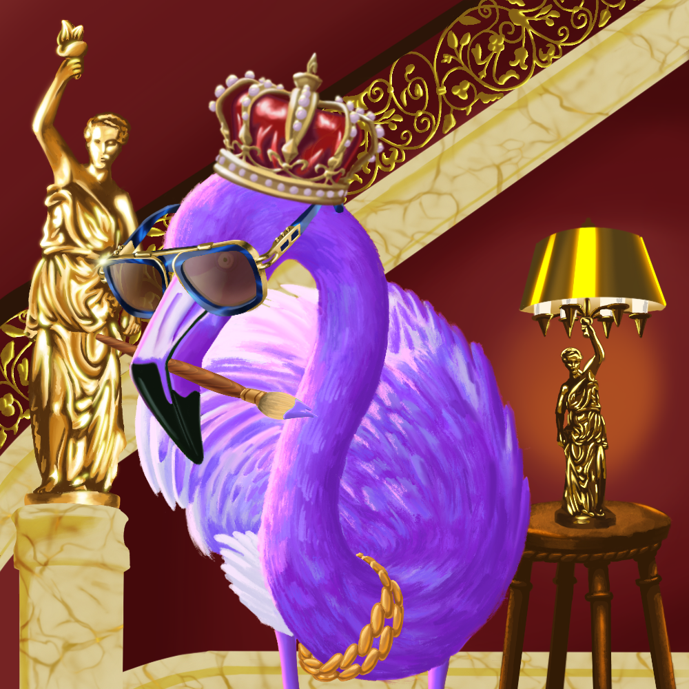 ReallyRichFlamingo #132 NFT on Algorand