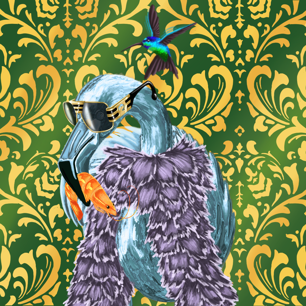 ReallyRichFlamingo #134 NFT on Algorand