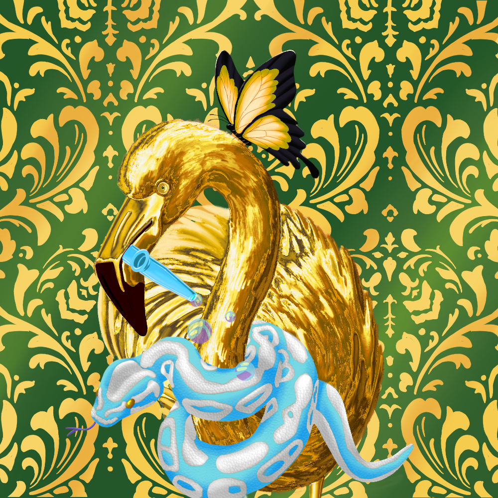 ReallyRichFlamingo #136 NFT on Algorand