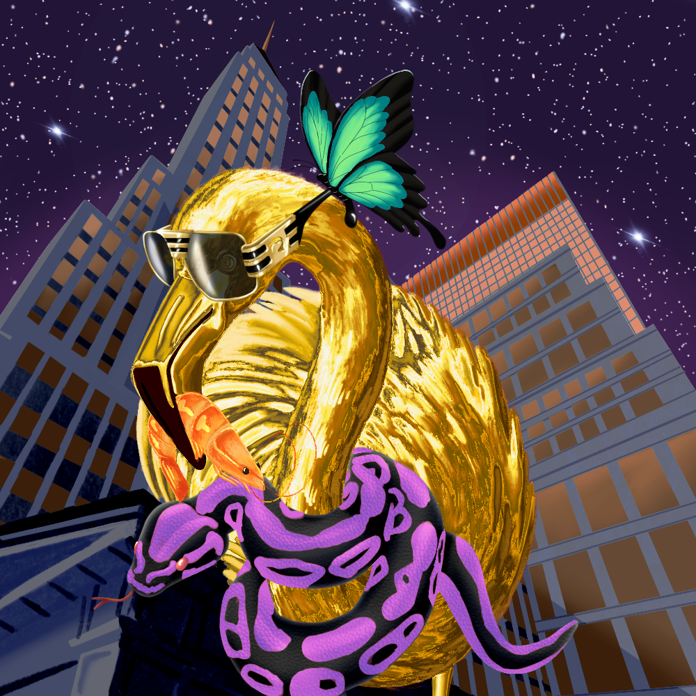 ReallyRichFlamingo #156 NFT on Algorand